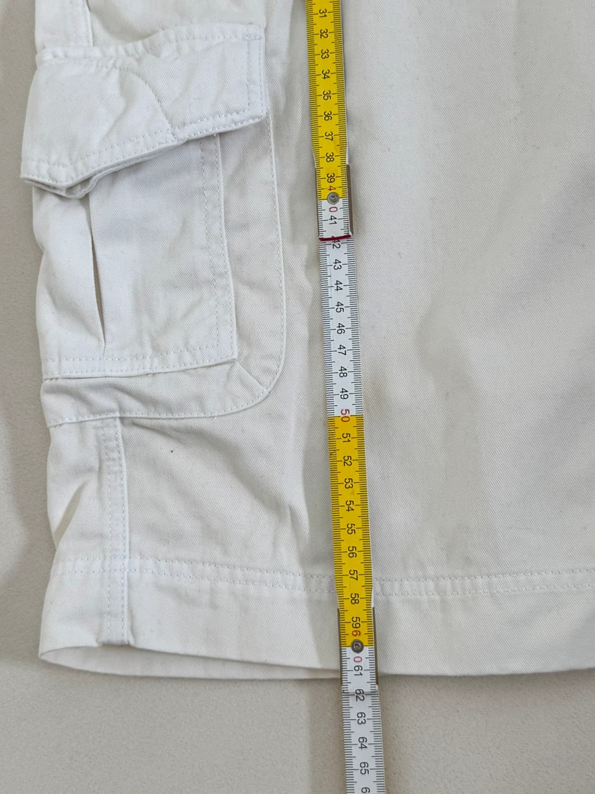 Bermuda cargo Olly Gan blanc cassé taille 44/L - Photo 10/10