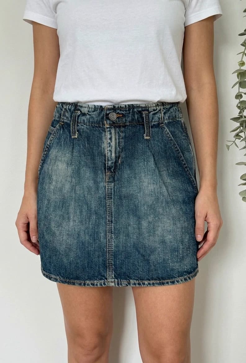Jupe en jean Denim & Supply bleue taille 26/XS - Photo 1/11