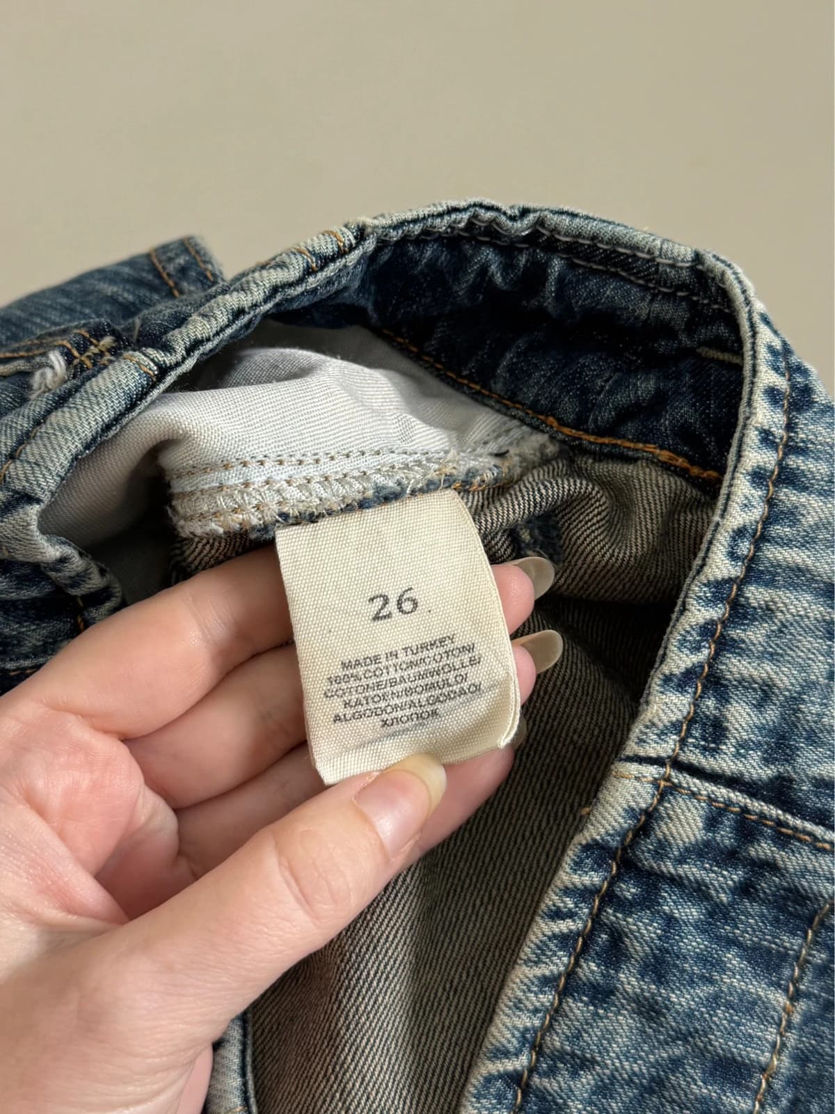Jupe en jean Denim & Supply bleue taille 26/XS - Photo 7/11