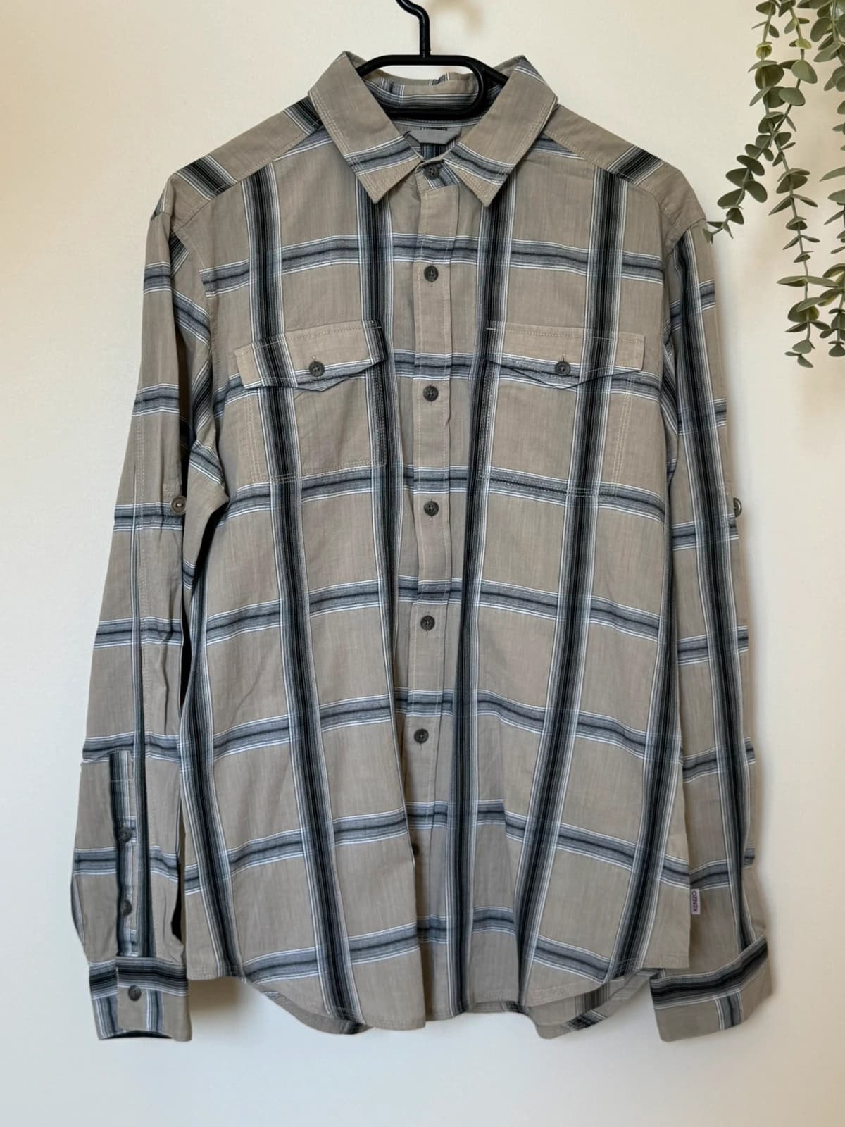 Chemise Kenzo à carreaux beige gris taille M - VG260564 - Photo 2/12