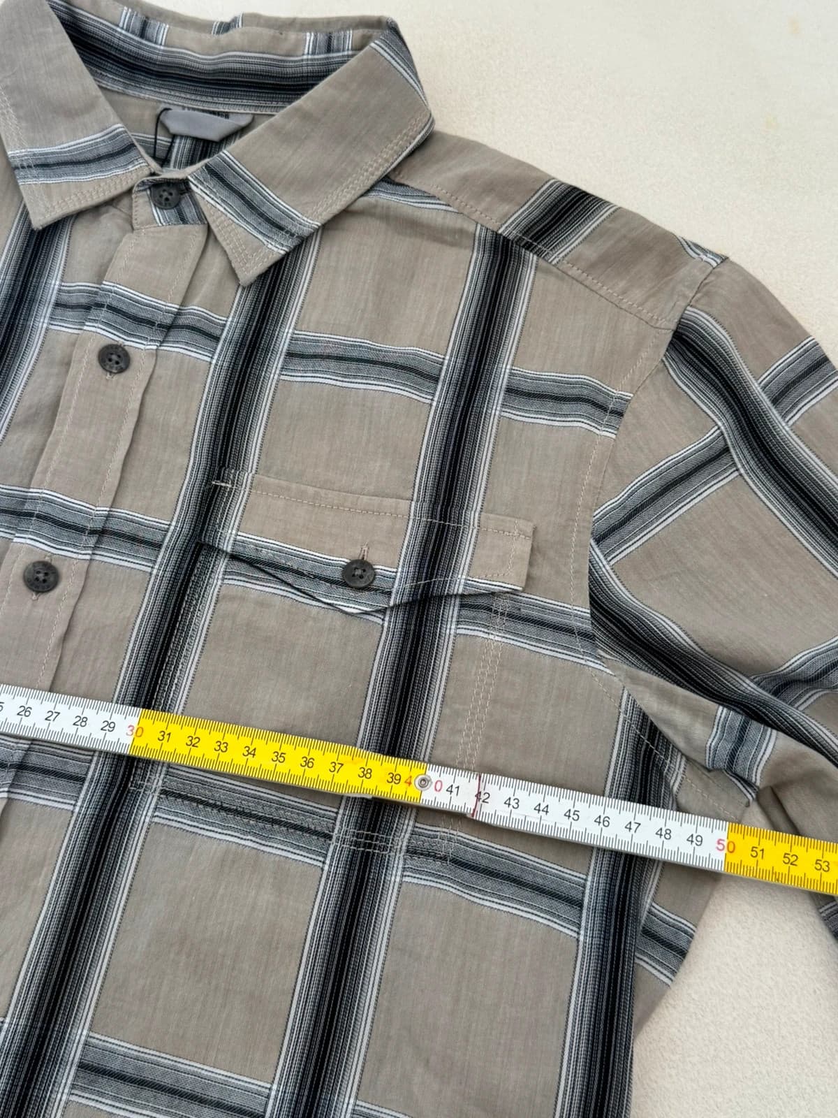 Chemise Kenzo à carreaux beige gris taille M - VG260564 - Photo 11/12