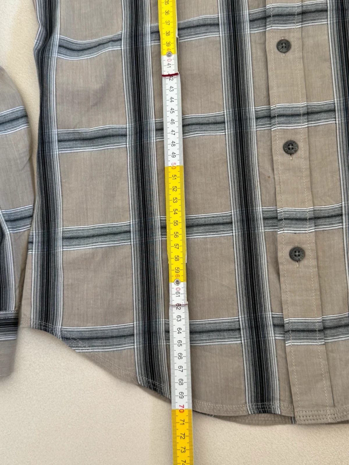 Chemise Kenzo à carreaux beige gris taille M - VG260564 - Photo 12/12