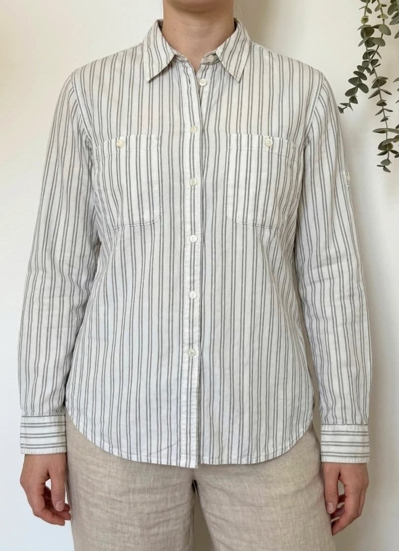Chemise rayée Lauren Ralph Lauren écru taille L - SC260591 - Photo 1/11