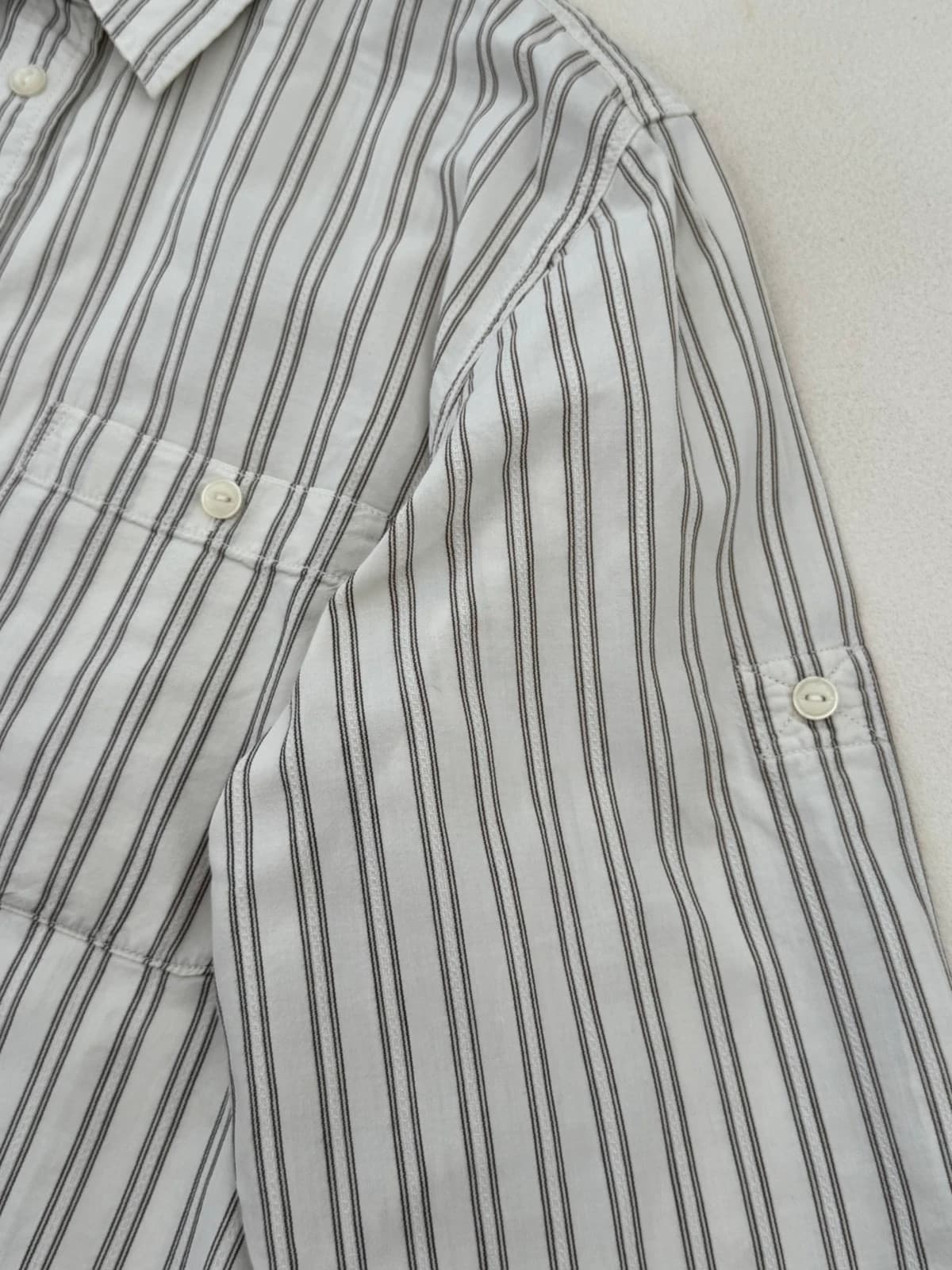 Chemise rayée Lauren Ralph Lauren écru taille L - SC260591 - Photo 7/11