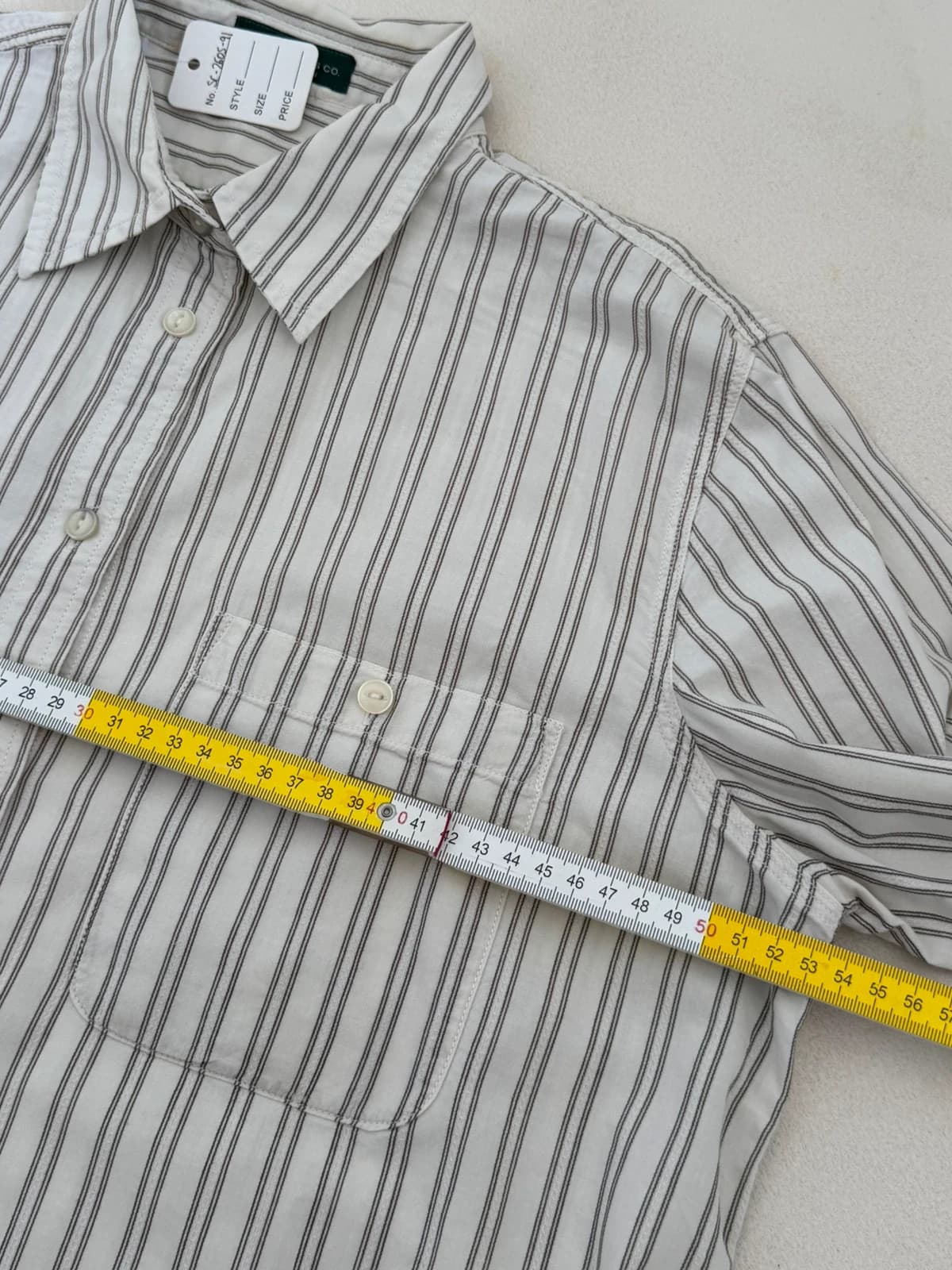 Chemise rayée Lauren Ralph Lauren écru taille L - SC260591 - Photo 10/11