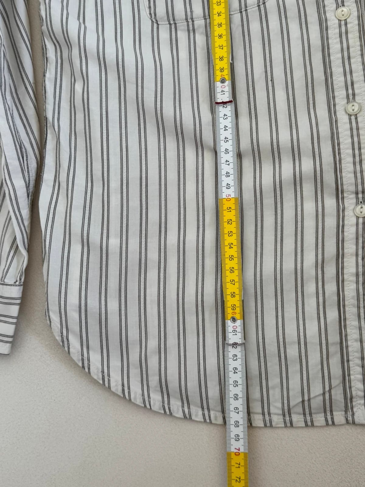 Chemise rayée Lauren Ralph Lauren écru taille L - SC260591 - Photo 11/11