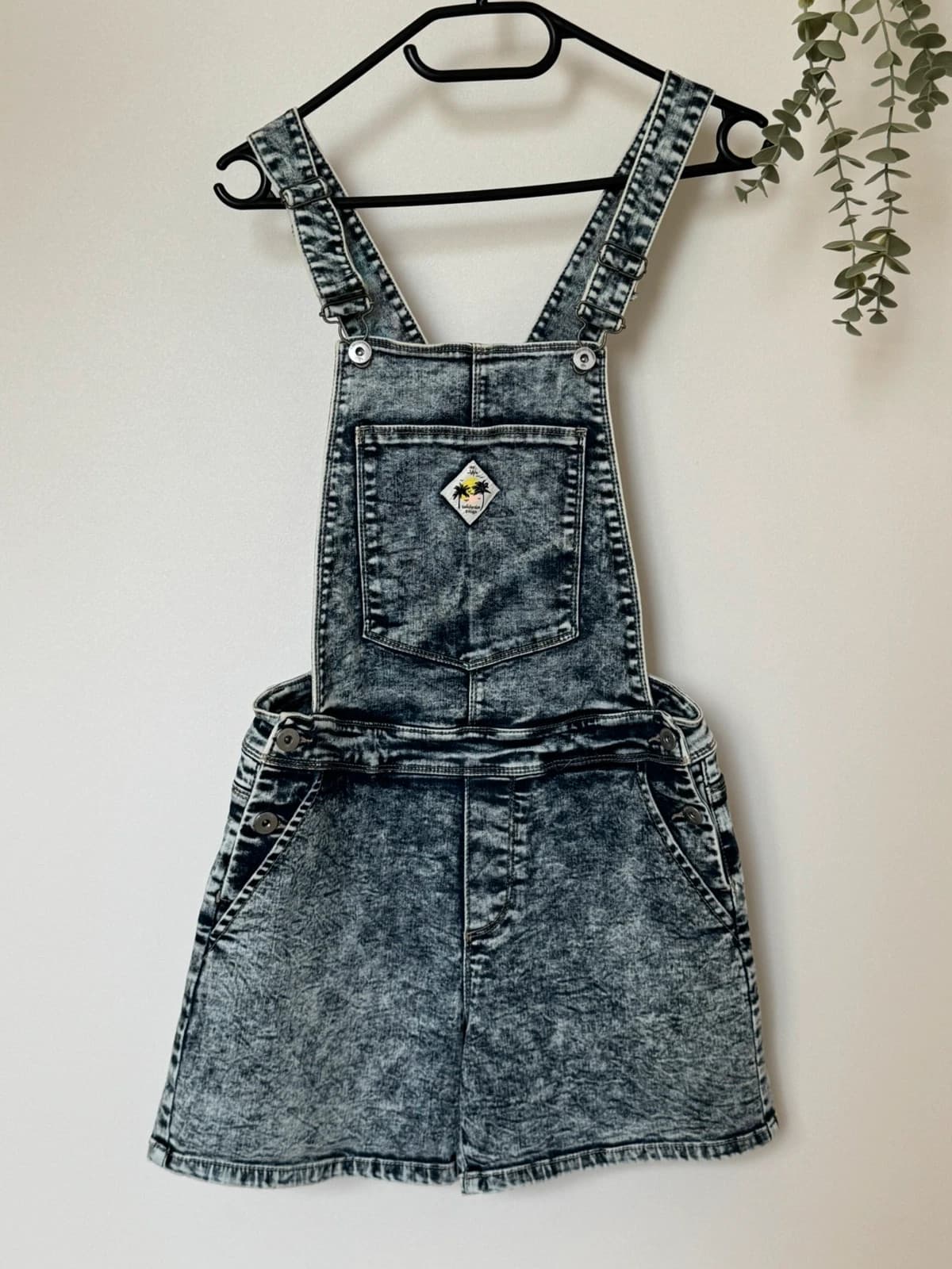 Salopette short denim IKKS bleu chiné taille S - SC260596 - Photo 2/11