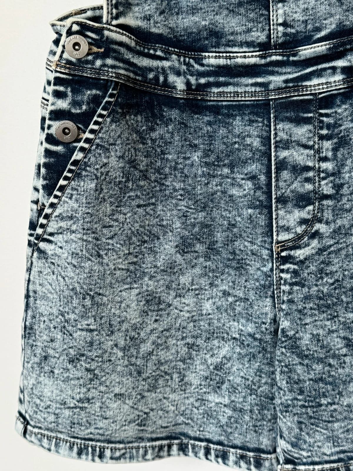 Salopette short denim IKKS bleu chiné taille S - SC260596 - Photo 5/11
