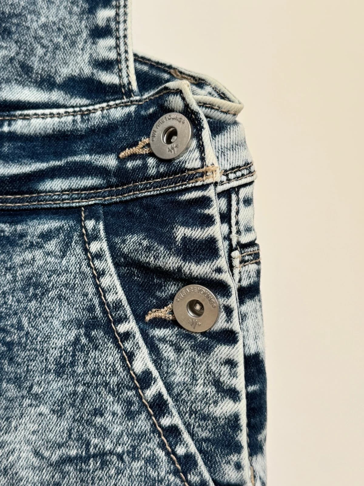 Salopette short denim IKKS bleu chiné taille S - SC260596 - Photo 6/11