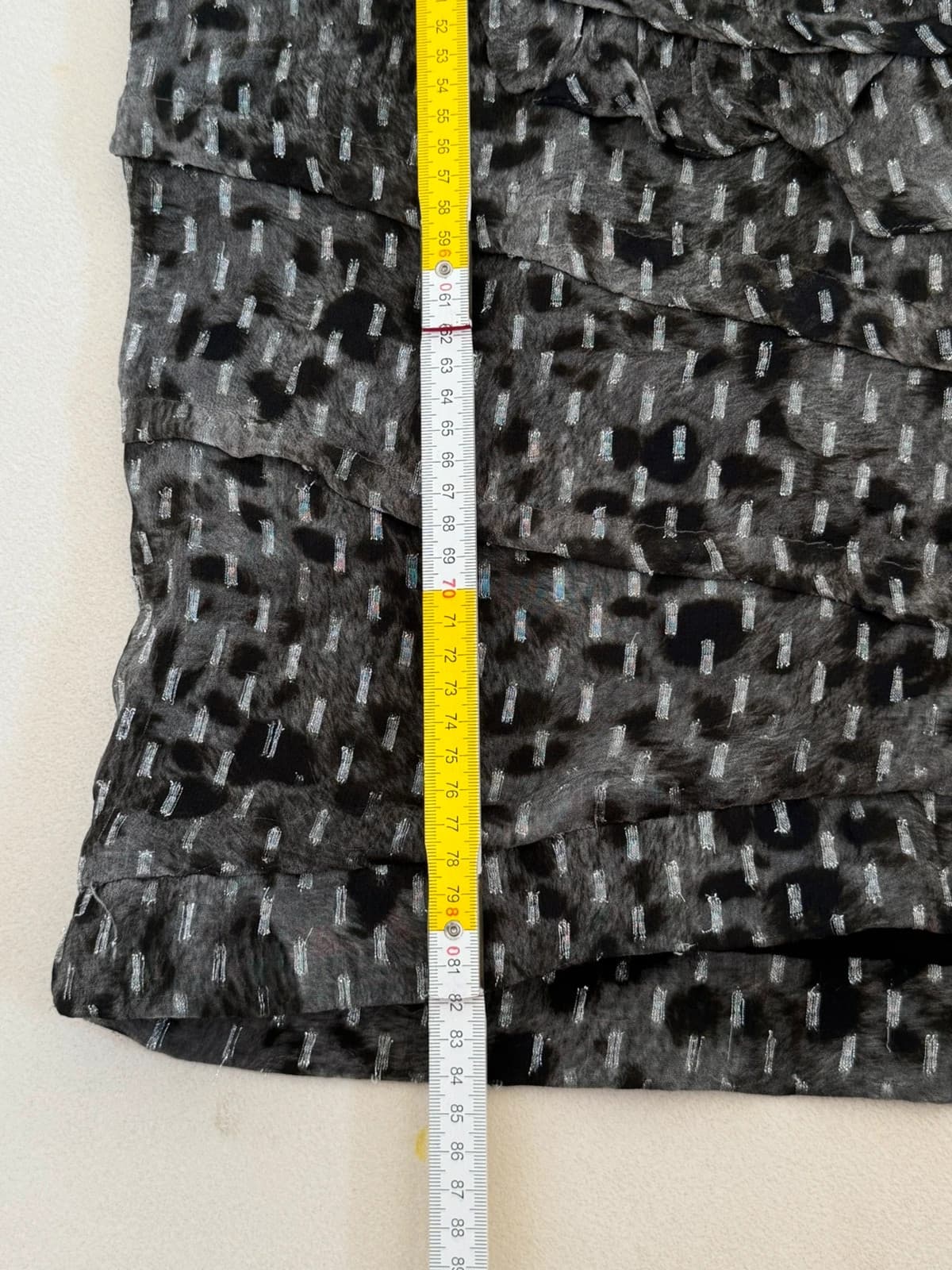 Robe portefeuille IRO Corie lurex sans manches gris noir argenté taille 38/M - VG260561 - Photo 9/9