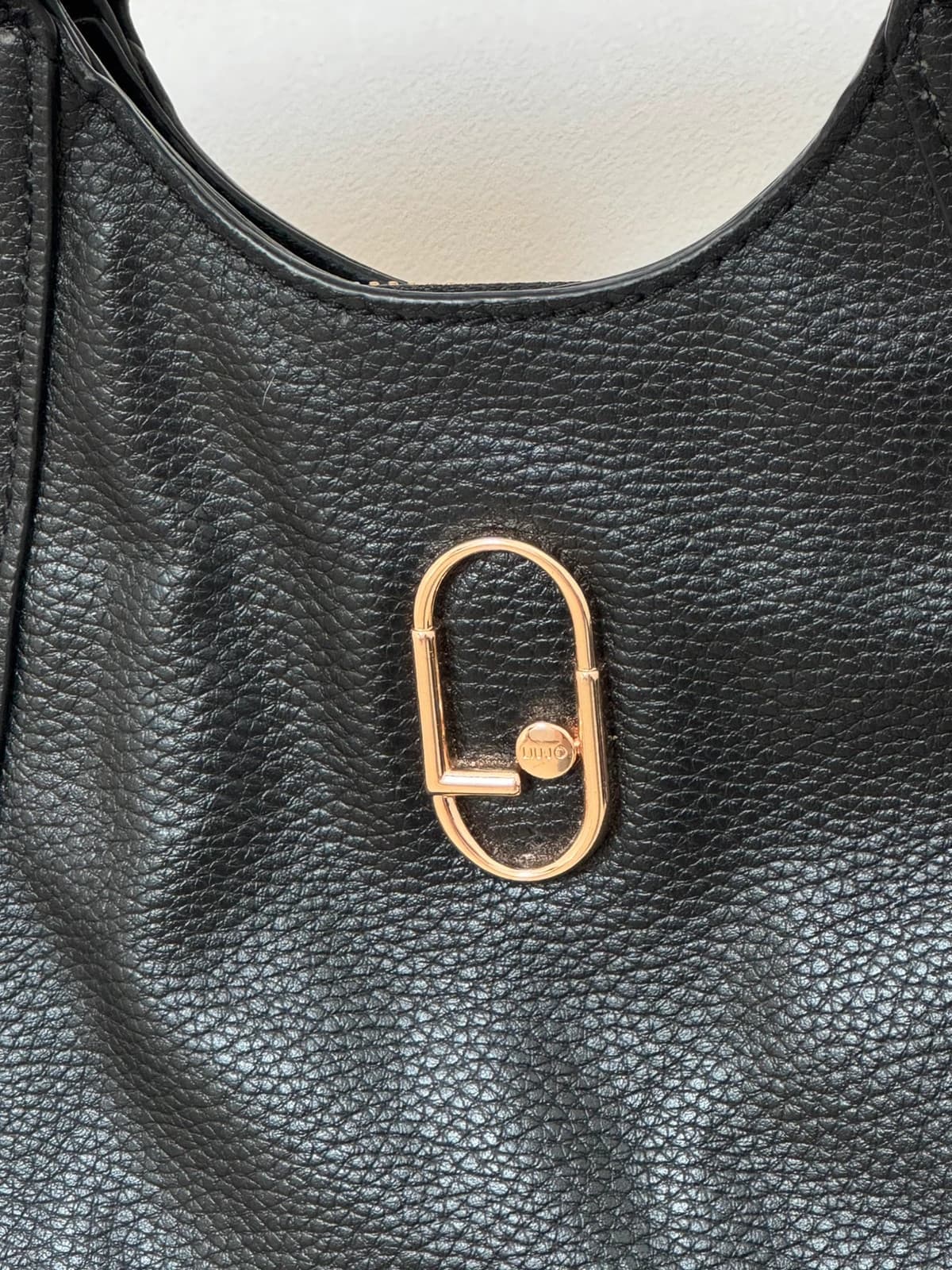 Sac à main bandoulière Liu Jo noir clous dorés - Photo 5/18
