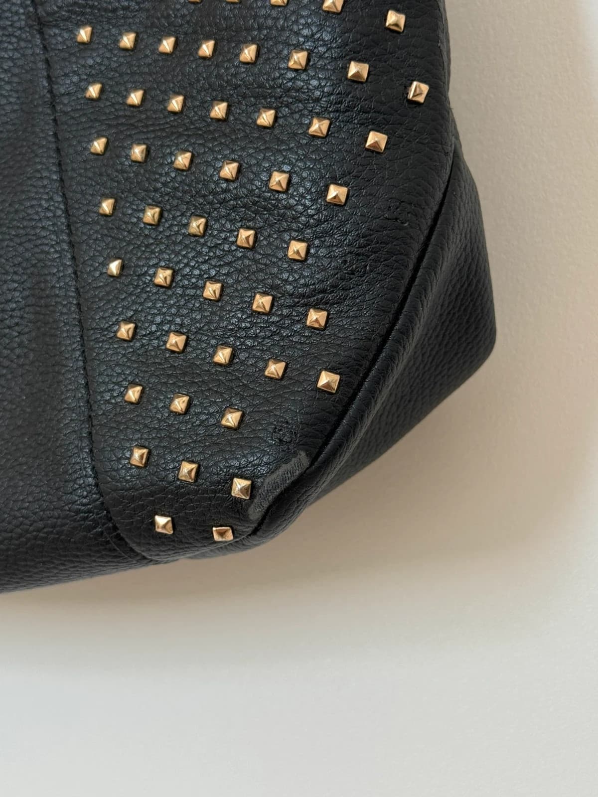 Sac à main bandoulière Liu Jo noir clous dorés - Photo 6/18