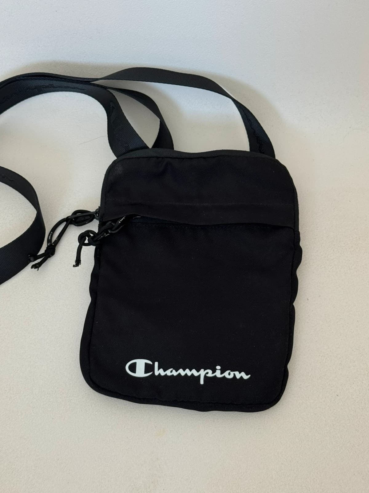 Sacoche bandoulière Champion noire logo blanc one size streetwear - Photo 3/10