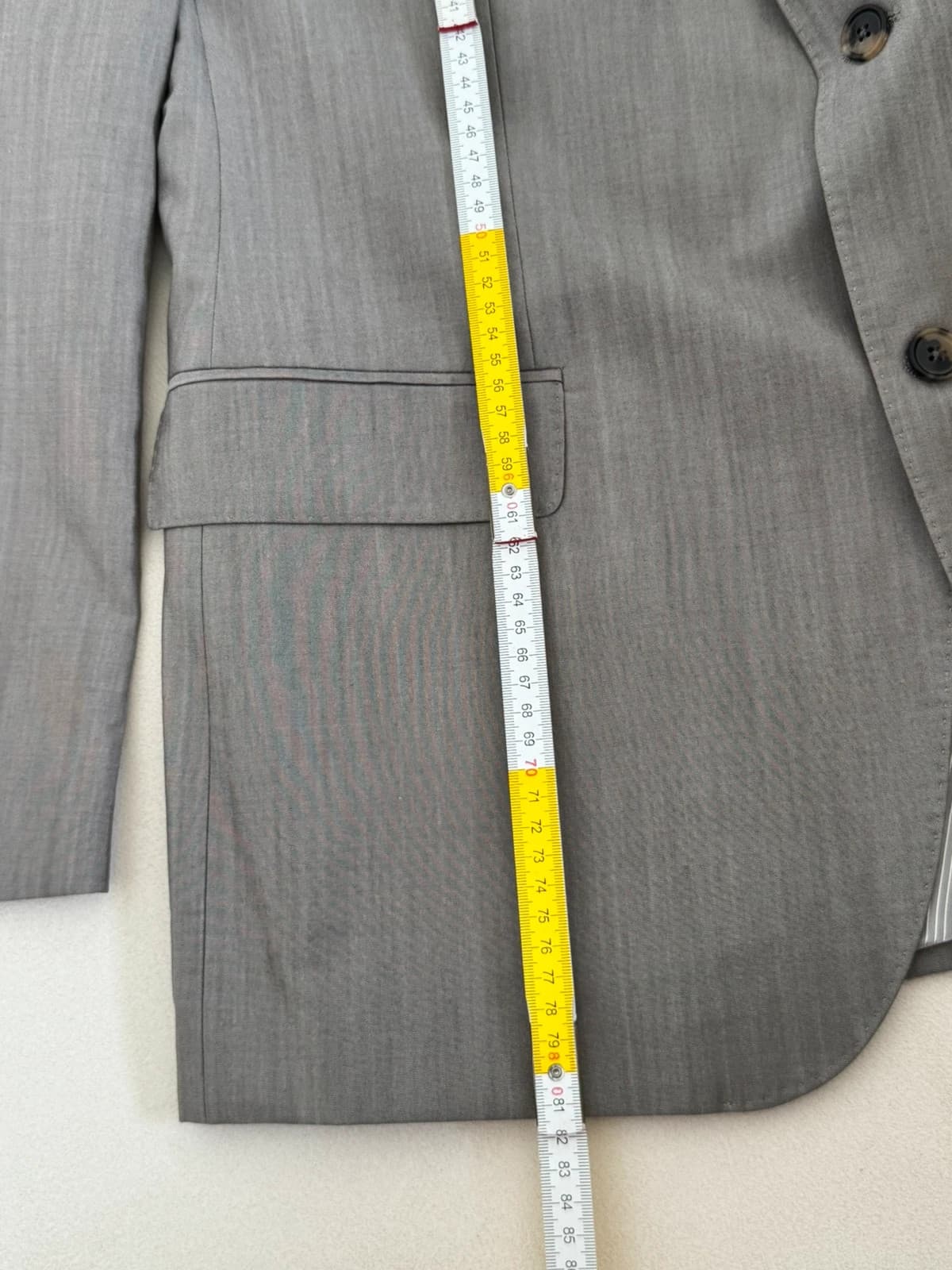 Veste blazer BOSS Hugo Boss gris argenté laine soie taille 56/XL - VG260574 - Photo 12/12