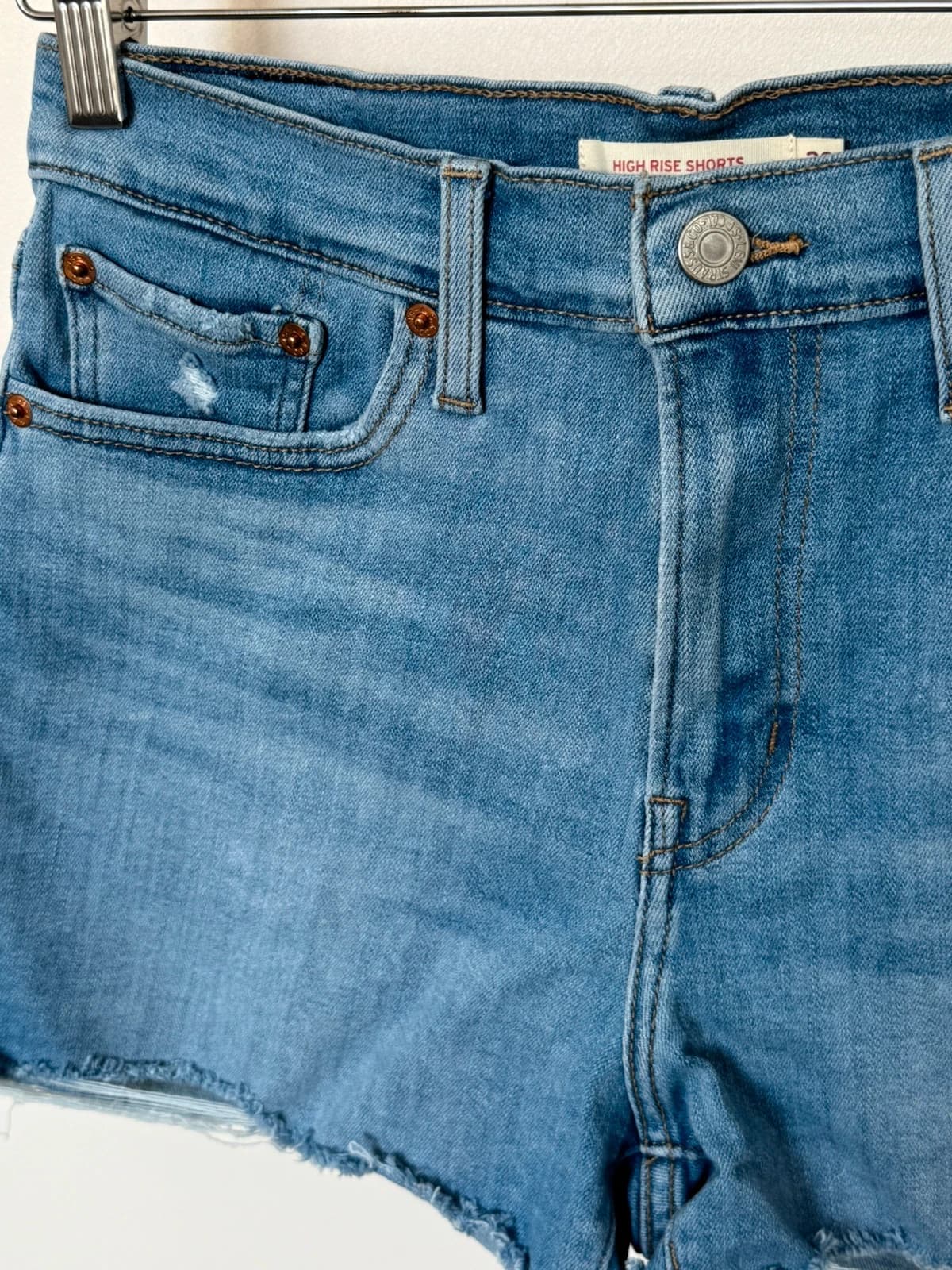 Short en jean Levi's High Rise bleu taille W28 - SK2606101 - Photo 7/12