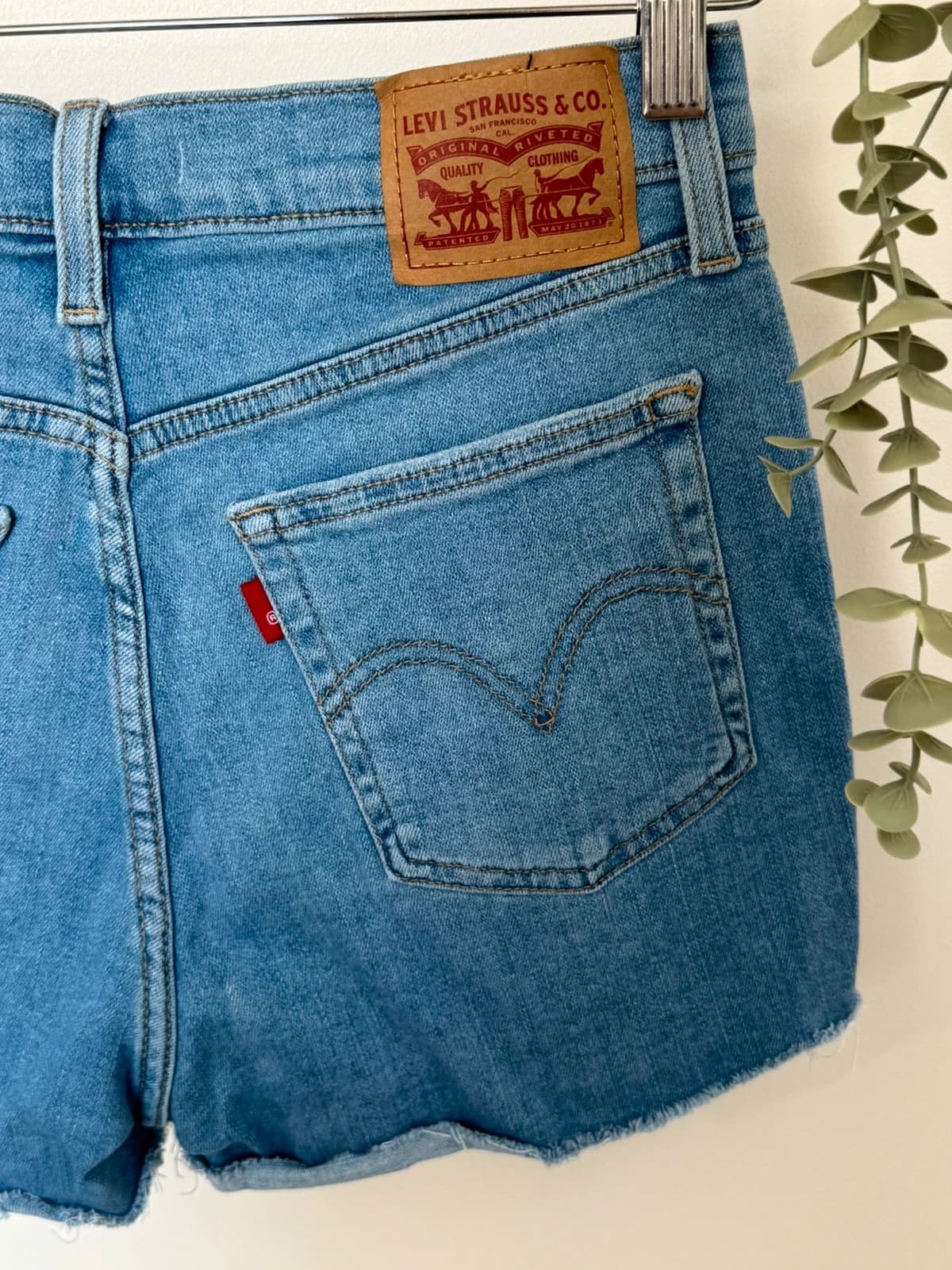 Short en jean Levi's High Rise bleu taille W28 - SK2606101 - Photo 9/12