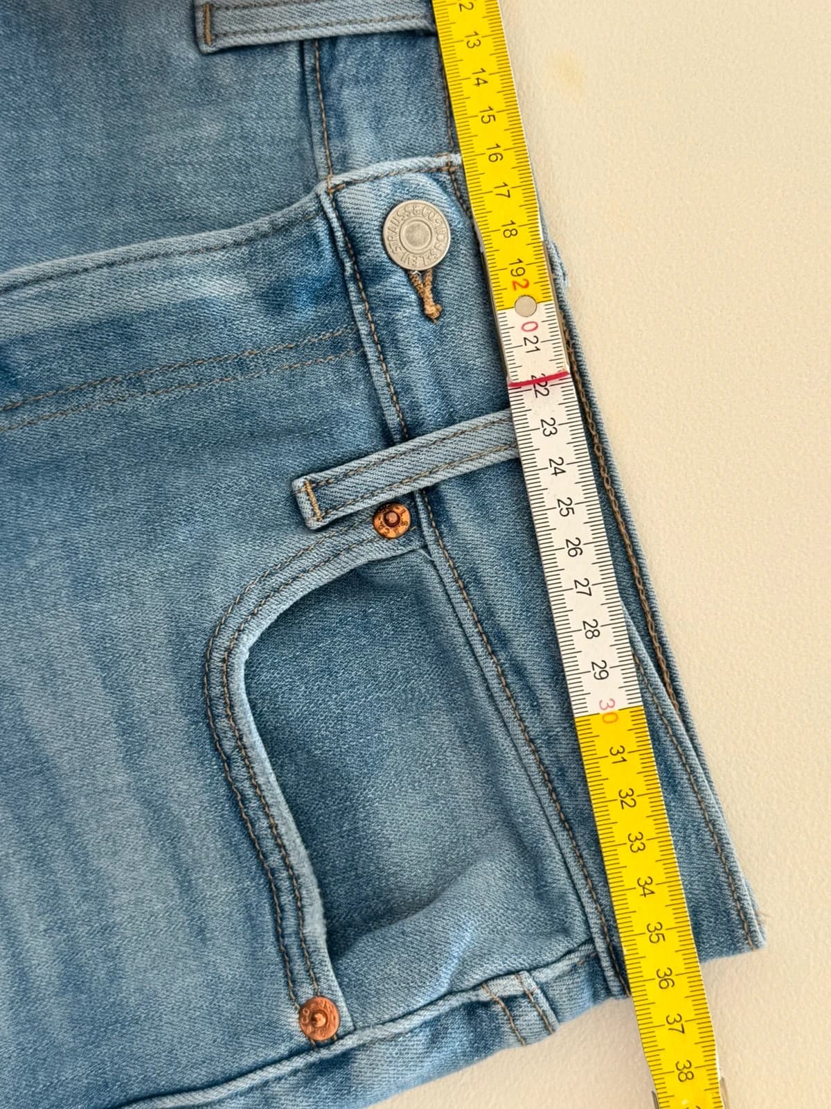 Short en jean Levi's High Rise bleu taille W28 - SK2606101 - Photo 11/12