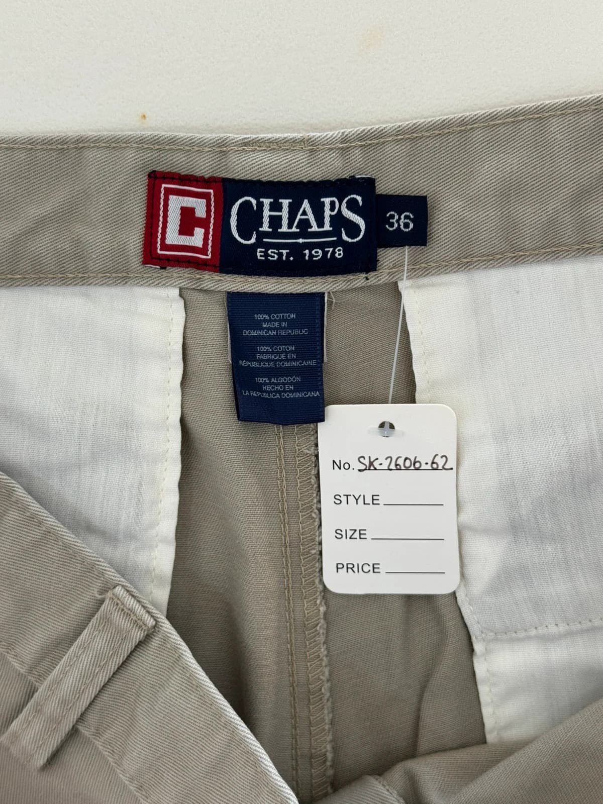 Short chino Chaps beige sable taille W36 - SK260662 - Photo 3/7