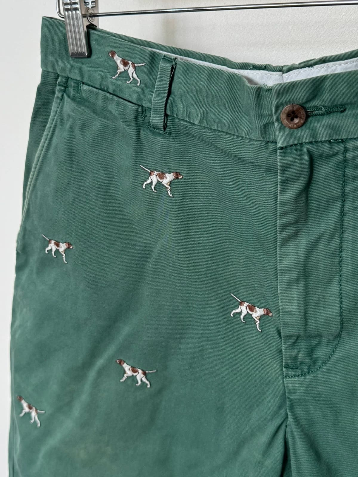 Short chino Polo Ralph Lauren vert brodé chiens taille W33 - SK26067 - Photo 5/10