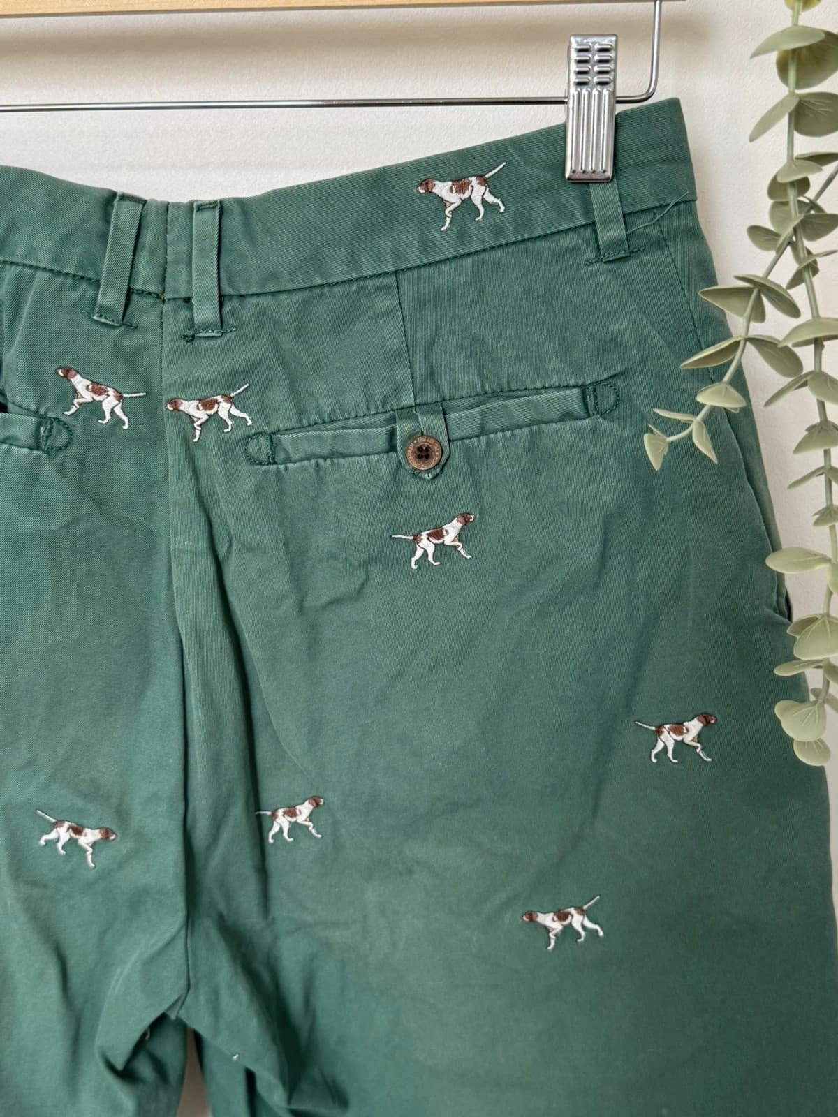 Short chino Polo Ralph Lauren vert brodé chiens taille W33 - SK26067 - Photo 7/10