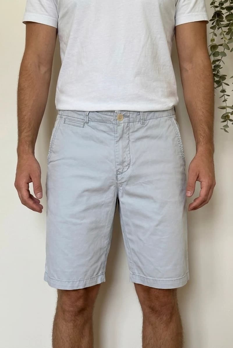 Short chino Scotch & Soda gris clair taille W32 - VG260583 - Photo 1/10