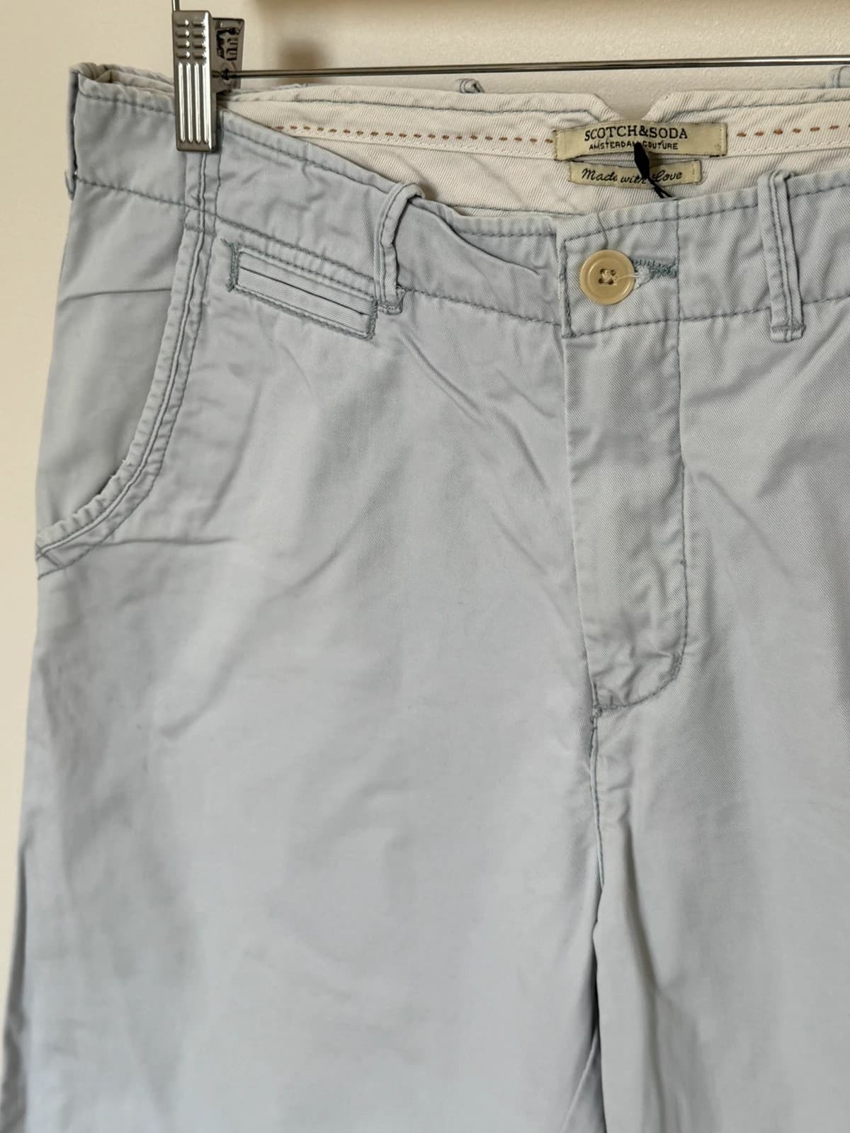 Short chino Scotch & Soda gris clair taille W32 - VG260583 - Photo 3/10