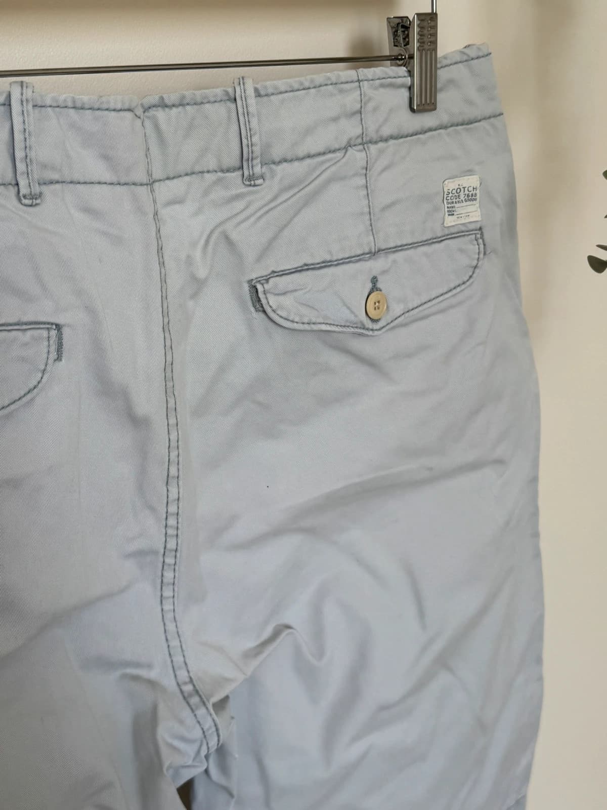Short chino Scotch & Soda gris clair taille W32 - VG260583 - Photo 5/10