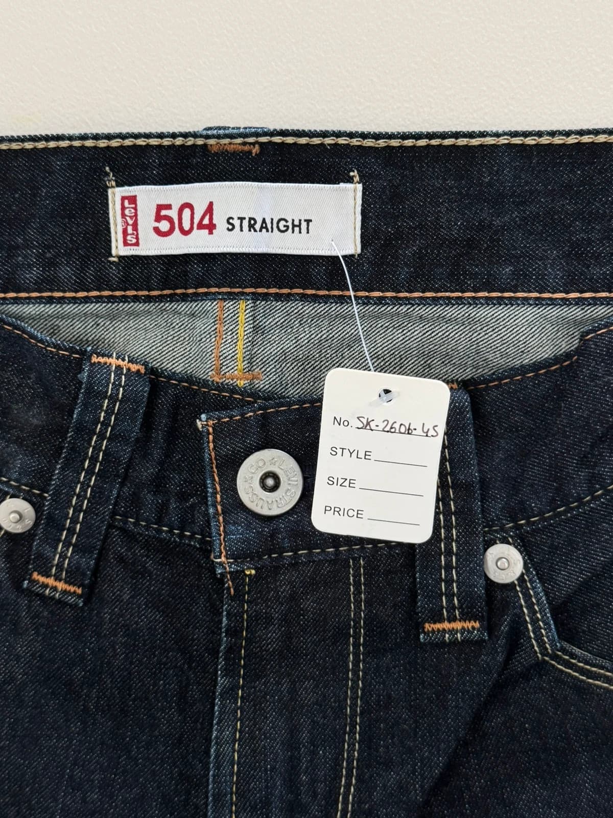 Short bermuda jean baggy Levi's 504 Straight paisley bandana taille W30/M - SK260645 - Photo 3/12