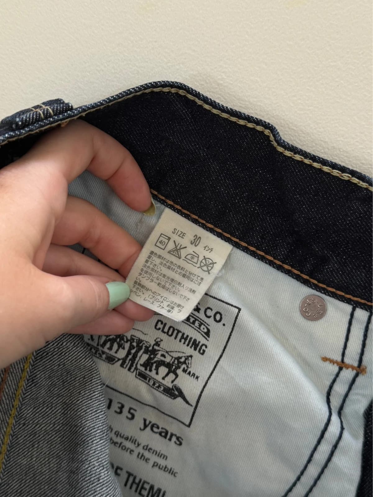 Short bermuda jean baggy Levi's 504 Straight paisley bandana taille W30/M - SK260645 - Photo 5/12