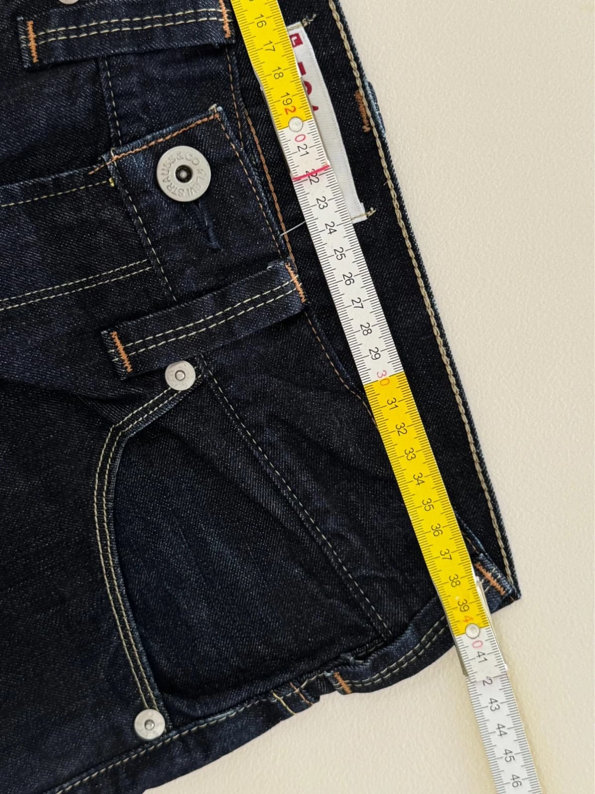 Short bermuda jean baggy Levi's 504 Straight paisley bandana taille W30/M - SK260645 - Photo 11/12