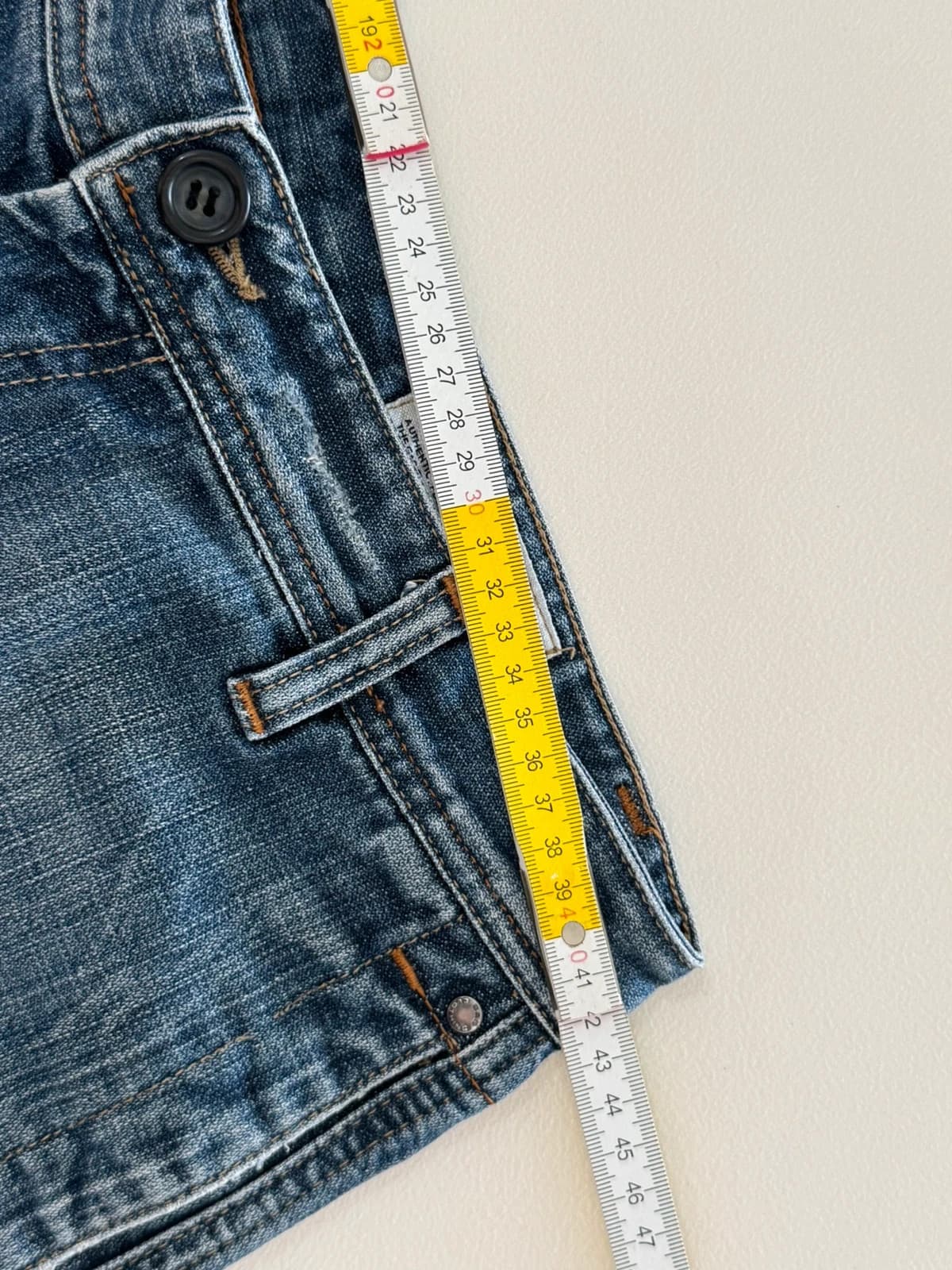 Short bermuda baggy en jean GAS bleu délavé taille W33/M - SK260663 - Photo 9/10