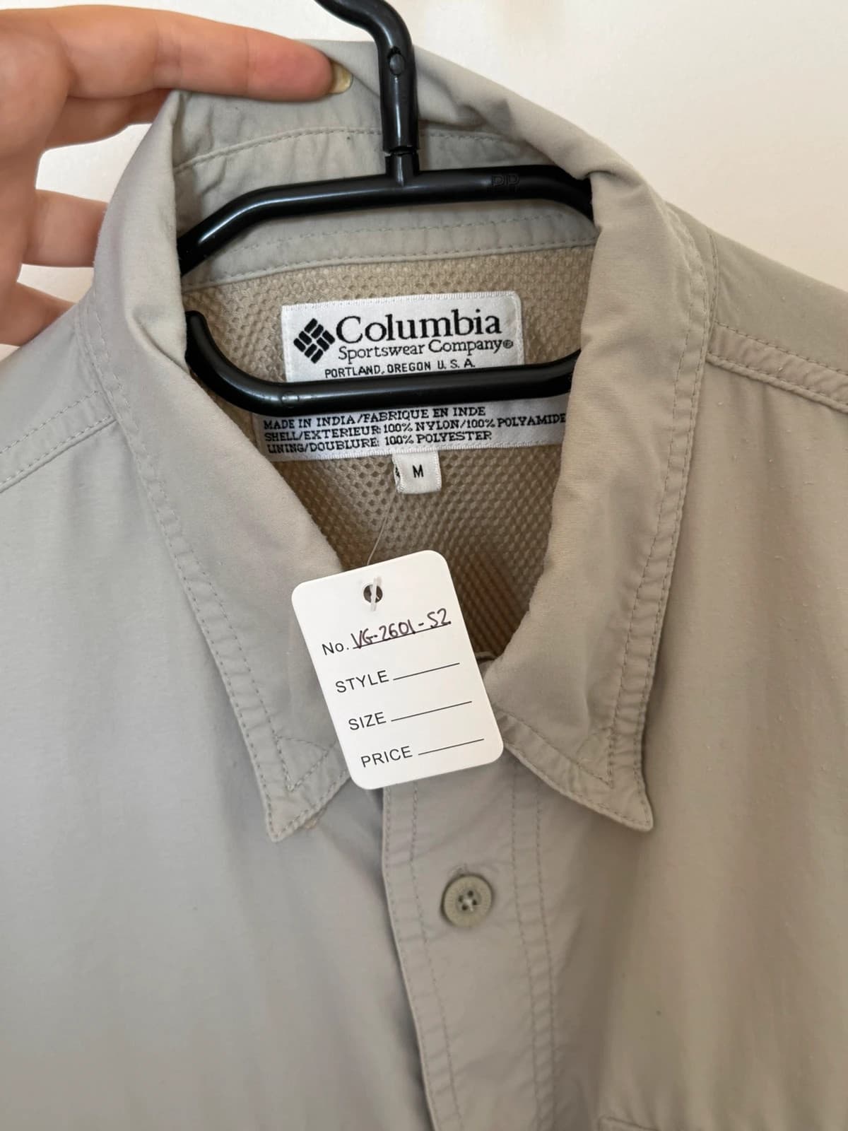 Chemise Columbia GRT Omni Dry pêche randonnée beige taille M - VG260152 - Photo 6/9
