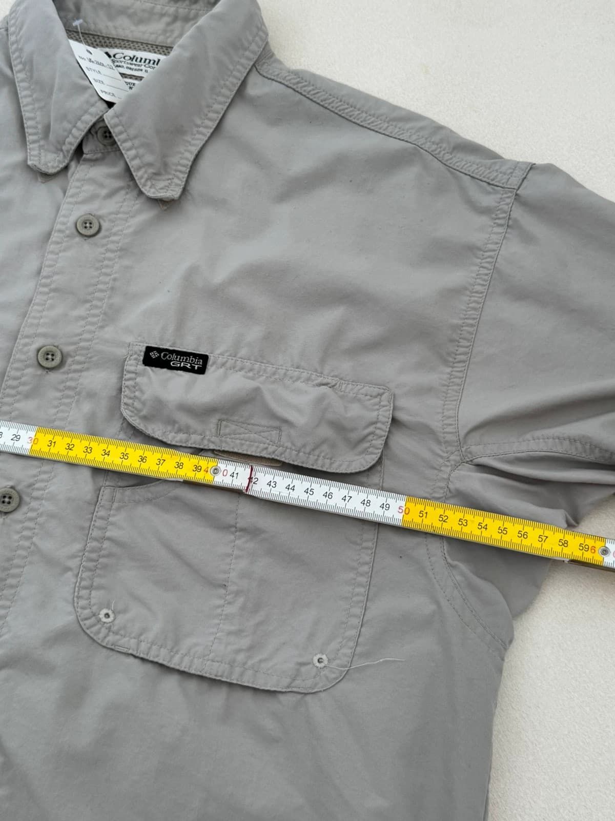 Chemise Columbia GRT Omni Dry pêche randonnée beige taille M - VG260152 - Photo 8/9