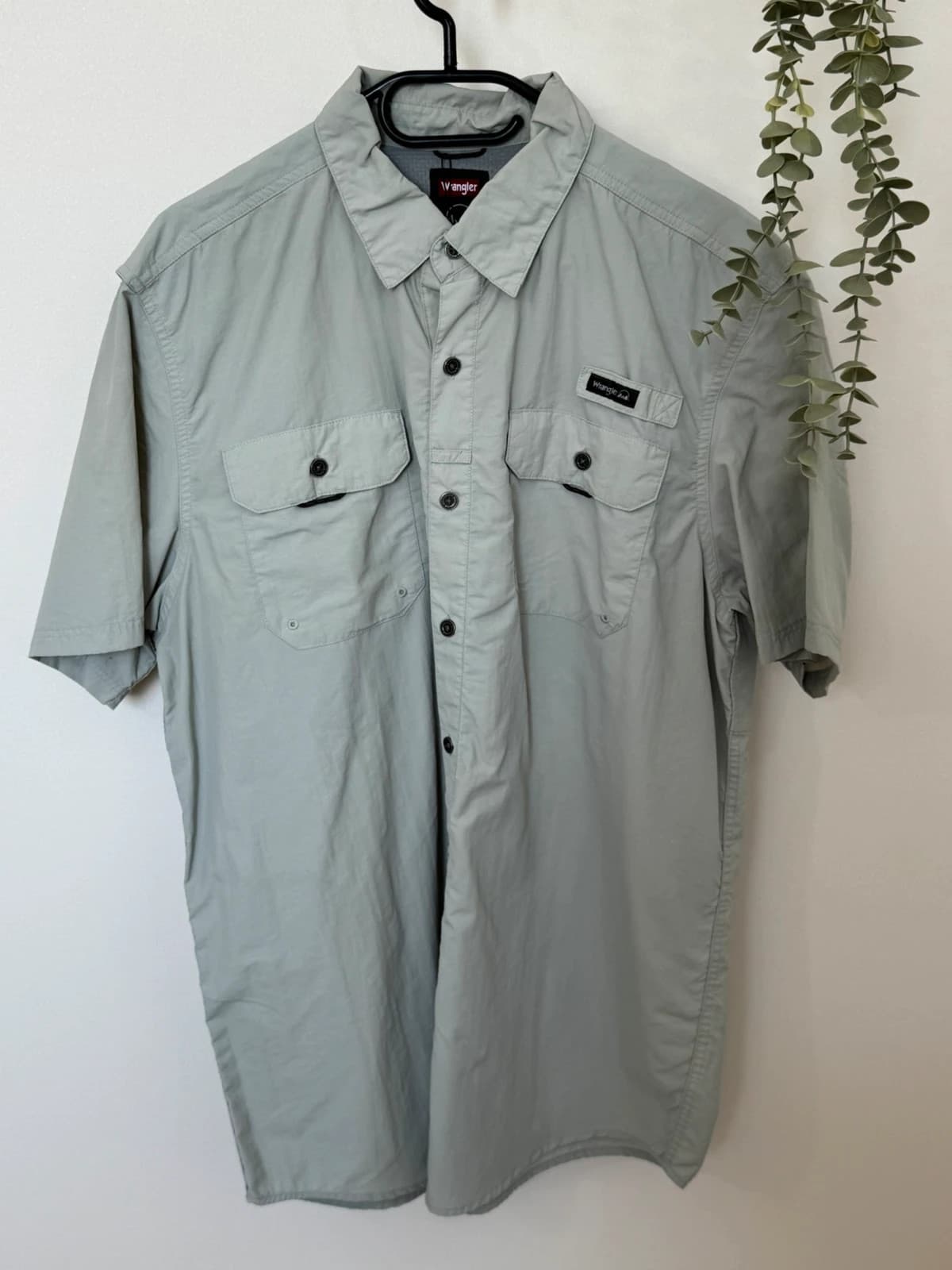 Chemise randonnée Wrangler kaki clair nylon respirante taille L - SK260614 - Photo 2/10