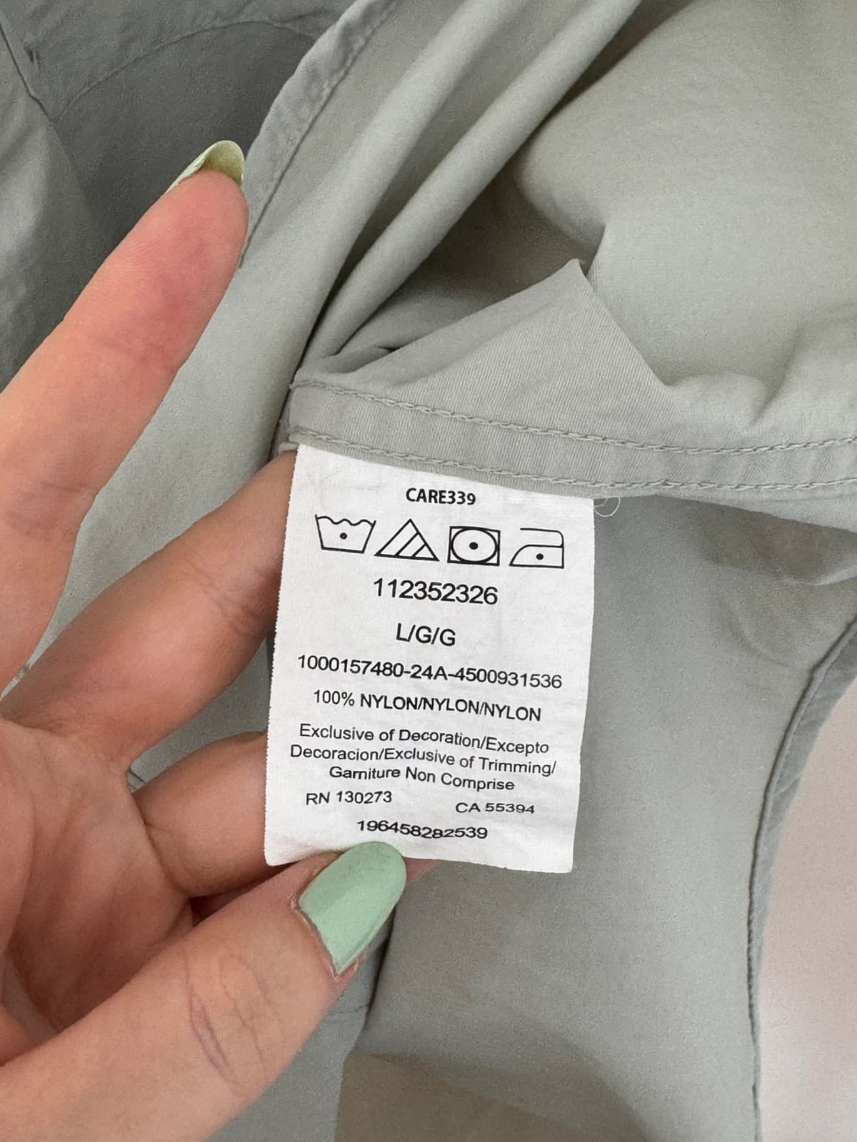 Chemise randonnée Wrangler kaki clair nylon respirante taille L - SK260614 - Photo 6/10