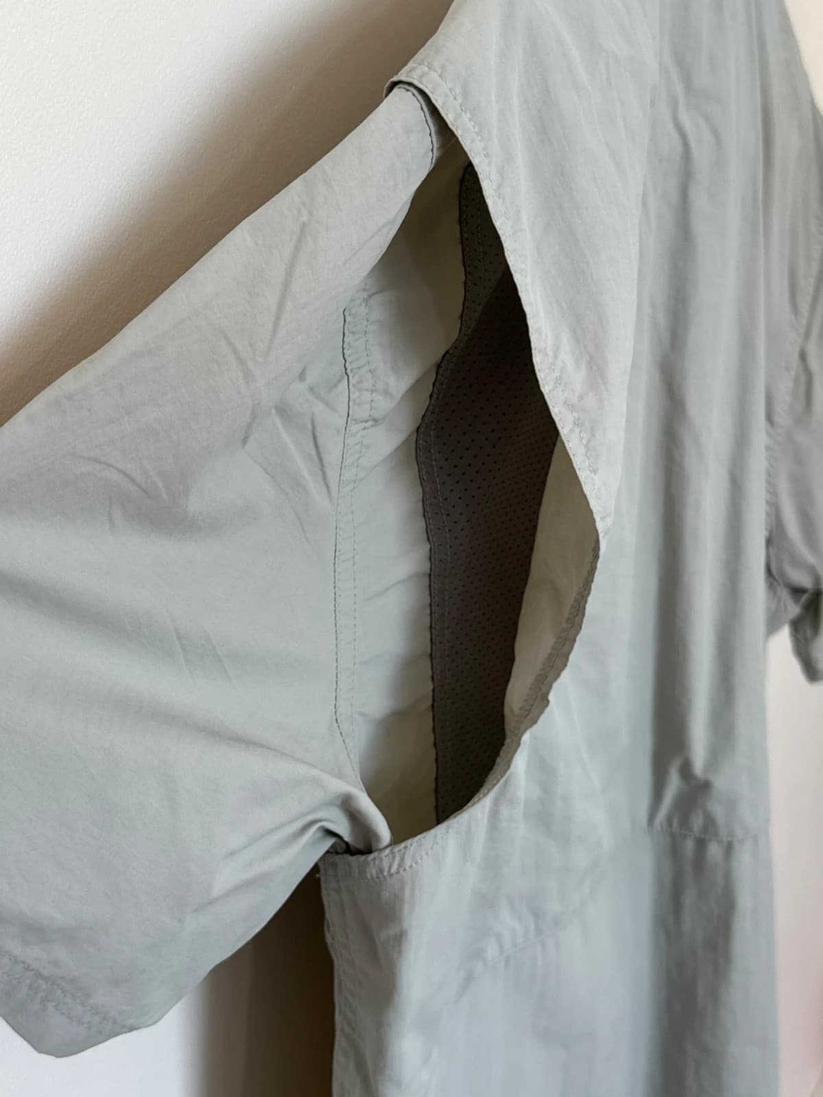 Chemise randonnée Wrangler kaki clair nylon respirante taille L - SK260614 - Photo 7/10