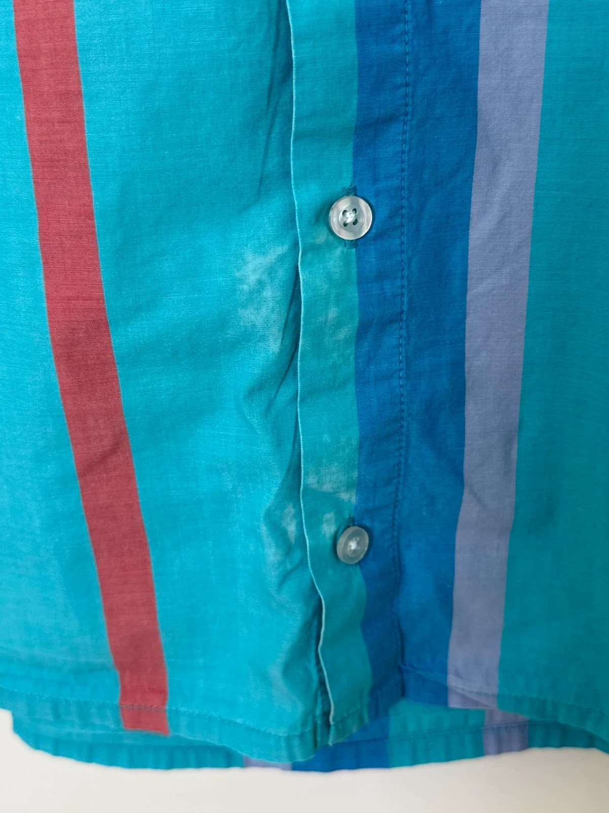 Chemise Nike SB Kevin Bradley Kevin and Hell logo chien rayée bleue taille M - SK260679 - Photo 8/10