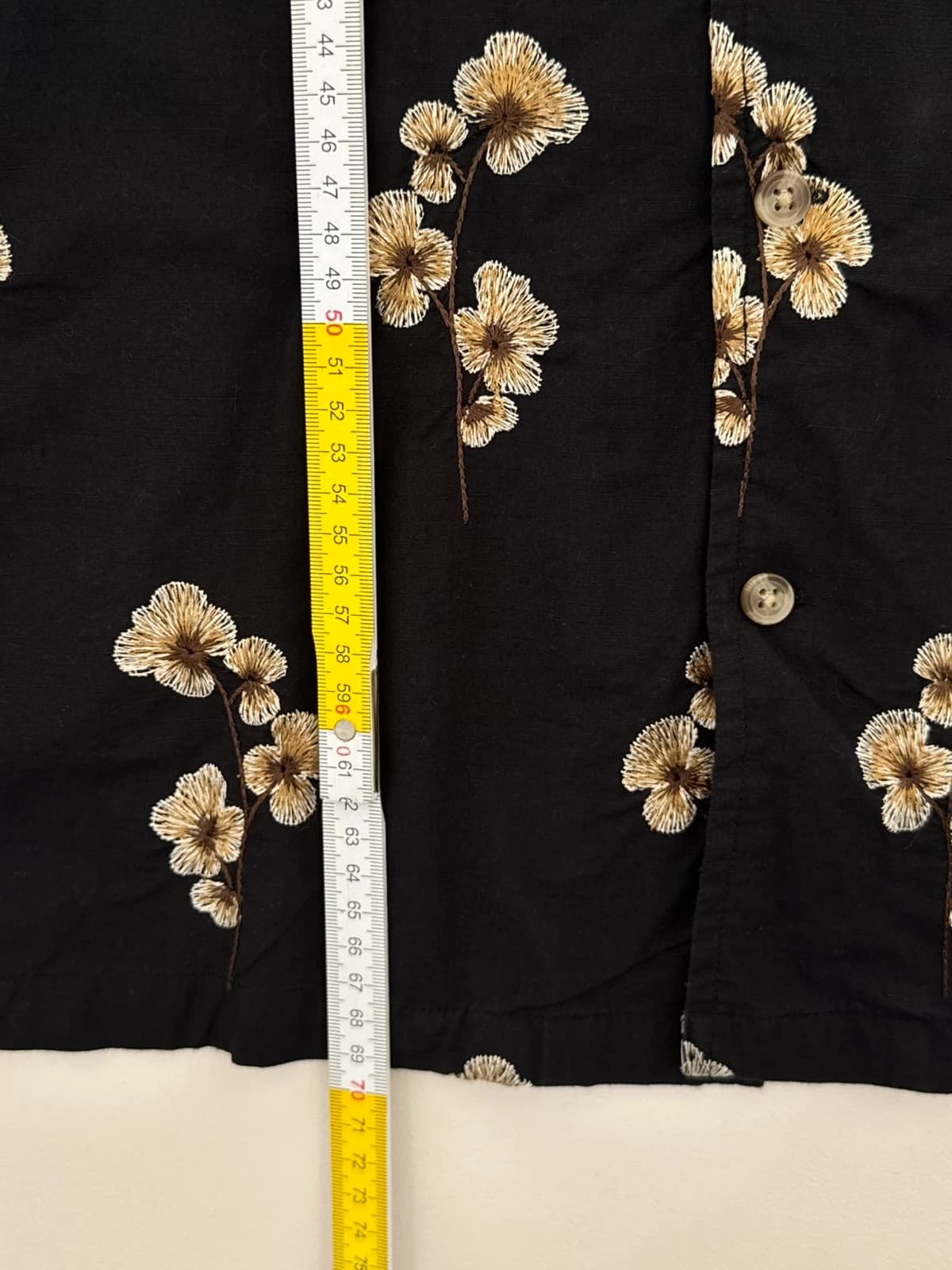 Chemise hawaïenne River Island noire fleurs brodées taille M - SK2606111 - Photo 9/9