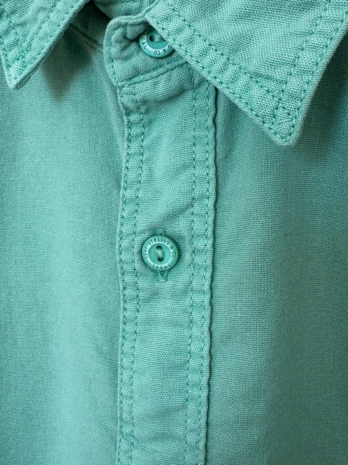Chemise manches courtes Levi's vert menthe slim fit taille L - SK2606112 - Photo 5/10