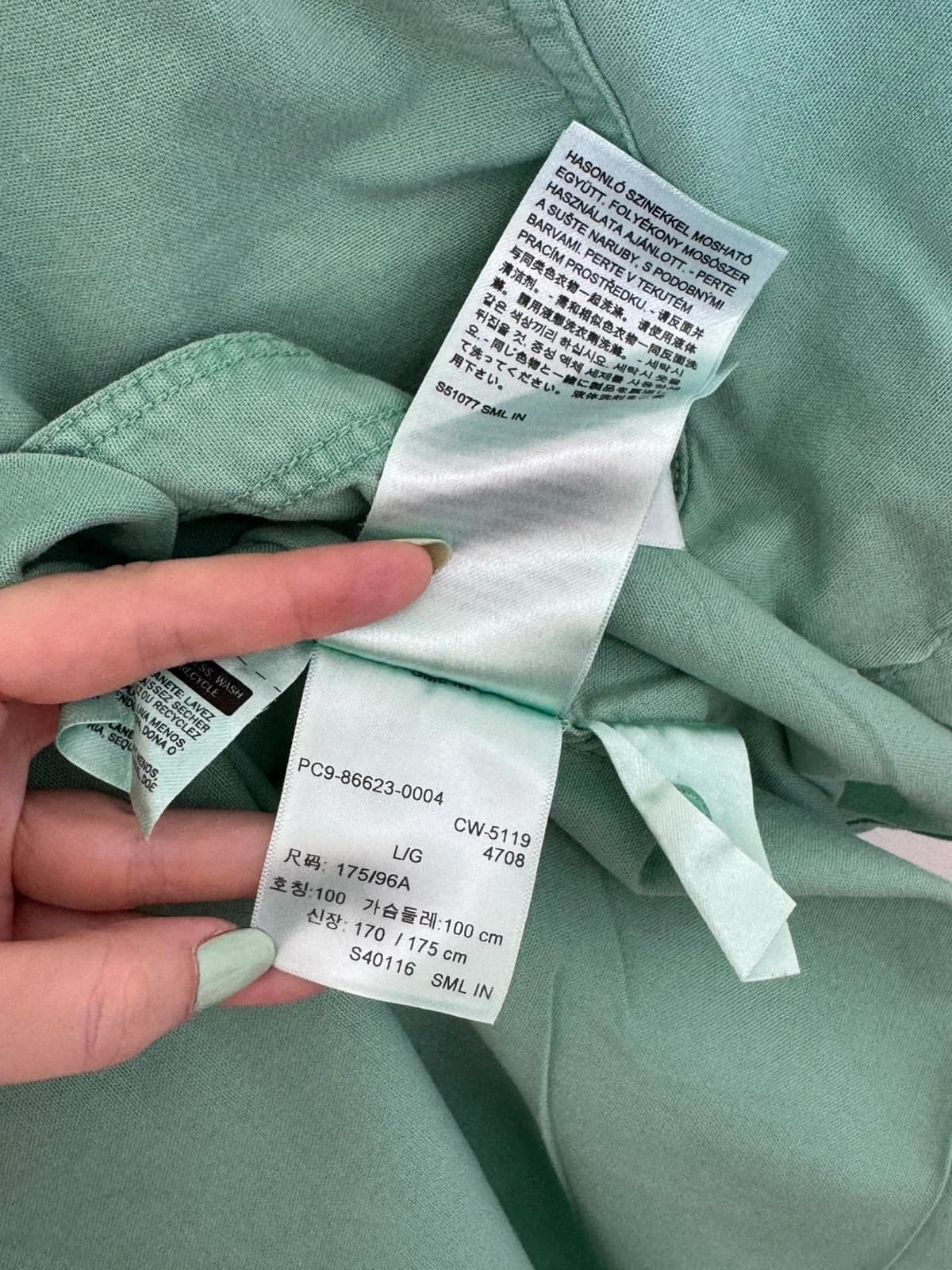 Chemise manches courtes Levi's vert menthe slim fit taille L - SK2606112 - Photo 8/10