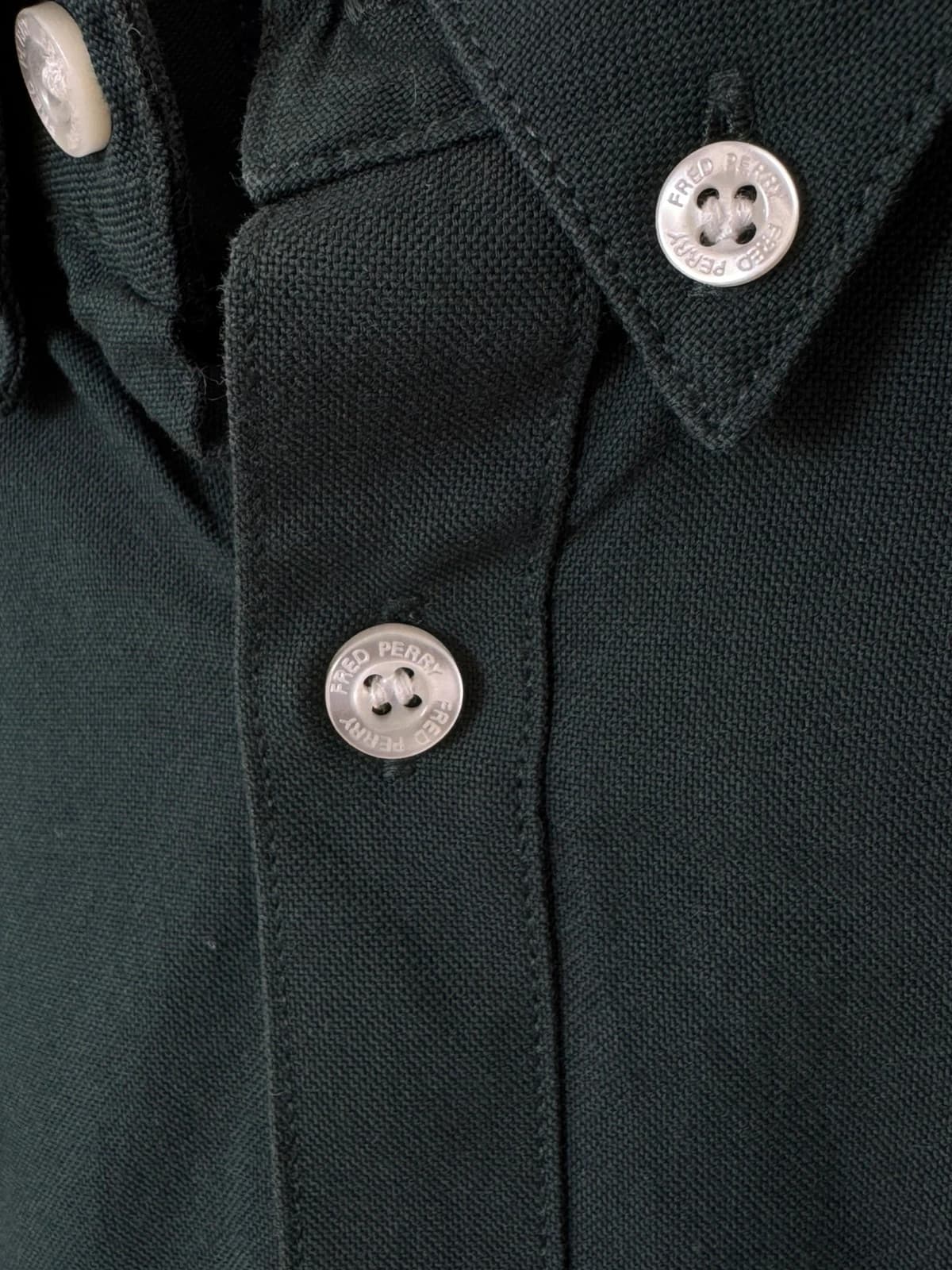 Chemise Oxford Fred Perry vert sapin manches courtes taille XL - SK260617 - Photo 5/10