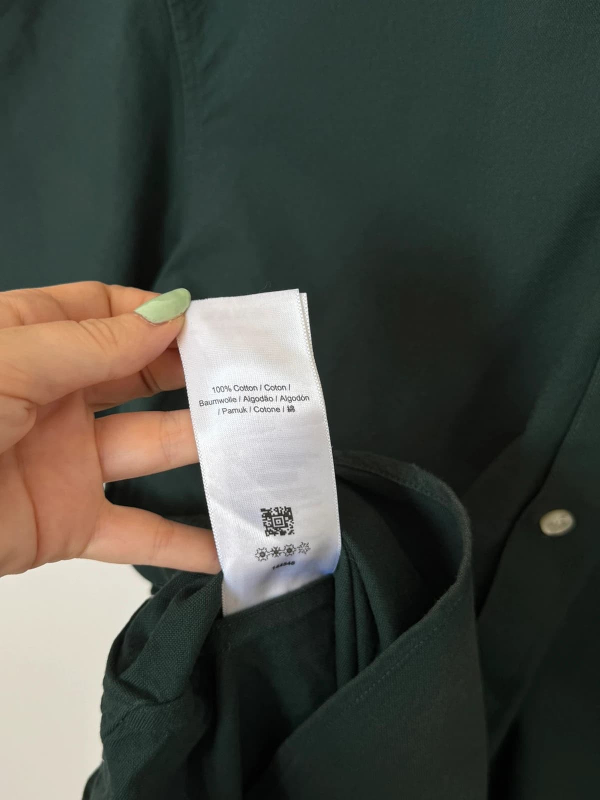 Chemise Oxford Fred Perry vert sapin manches courtes taille XL - SK260617 - Photo 8/10