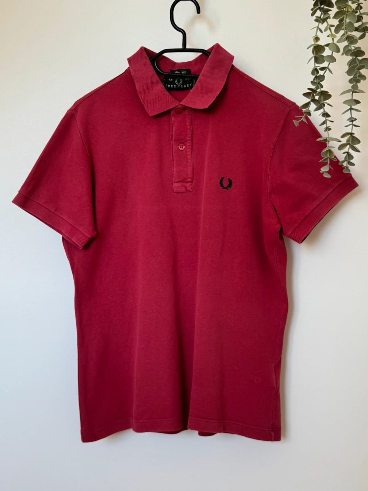 Polo piqué slim fit Fred Perry rouge framboise taille 42/M - SK2606107 - Photo 2/9