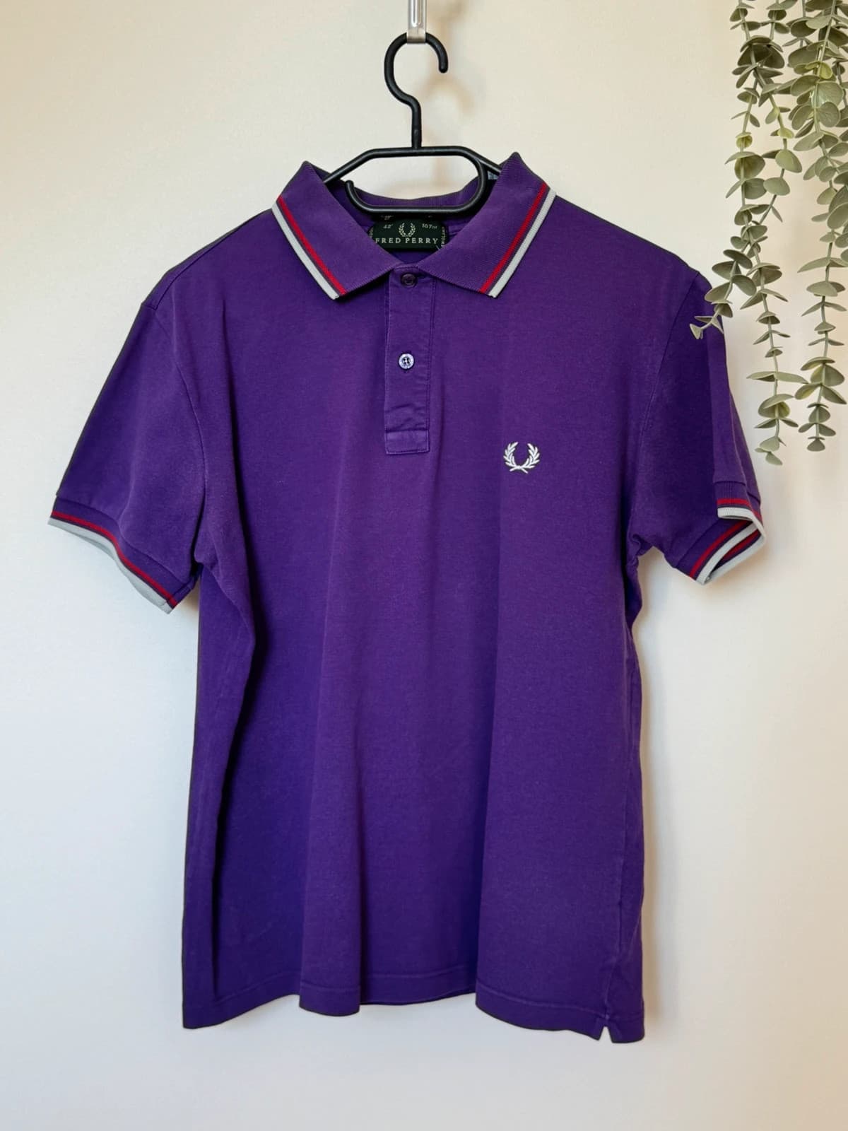 Polo piqué Fred Perry Light and Stretch violet taille 42/M - SK260648 - Photo 2/10