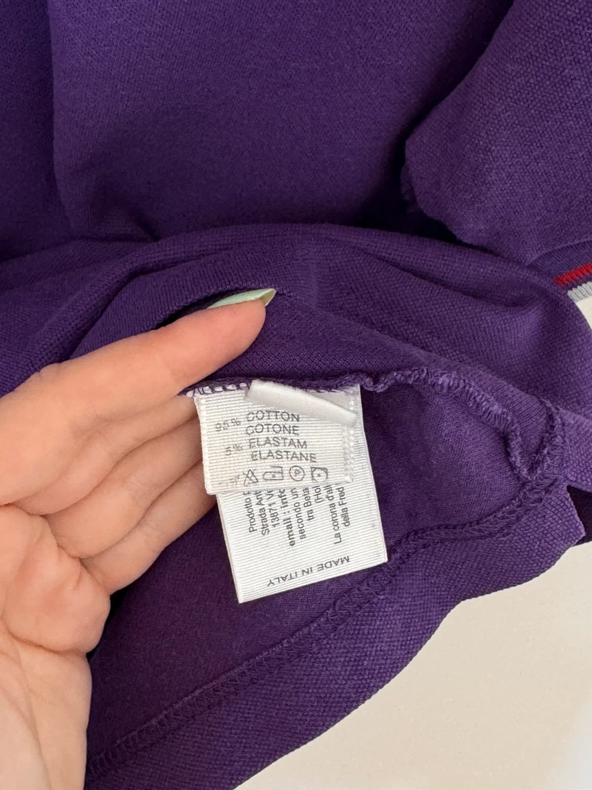 Polo piqué Fred Perry Light and Stretch violet taille 42/M - SK260648 - Photo 6/10