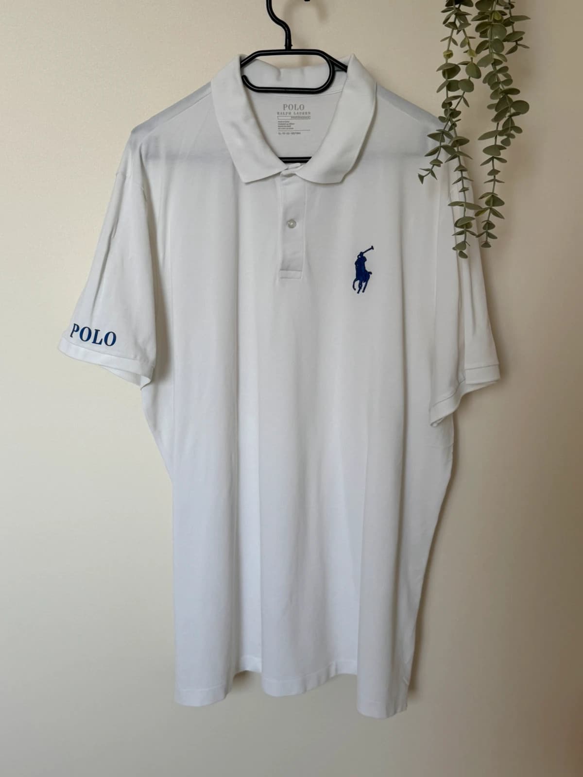 Polo performance Ralph Lauren blanc logo bleu taille XL - SK2606113 - Photo 2/10