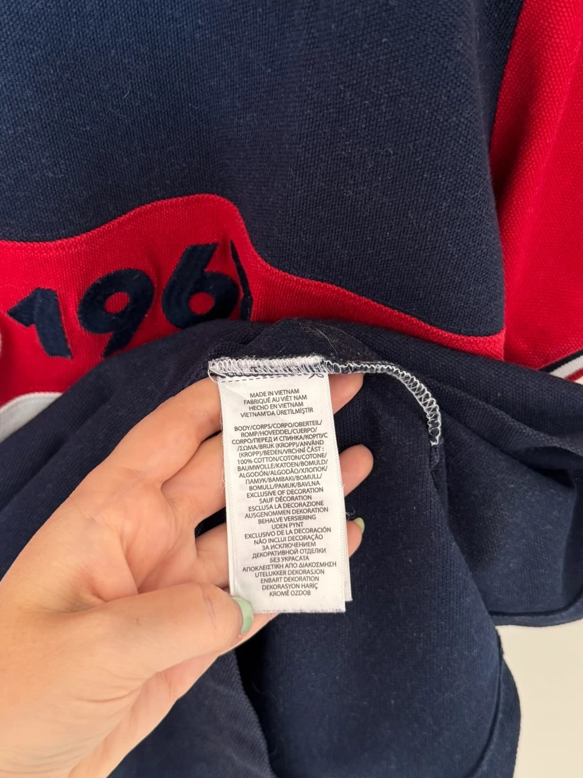Polo piqué custom slim fit Ralph Lauren Polo 1967 bleu marine taille XL - SK260621 - Photo 6/10