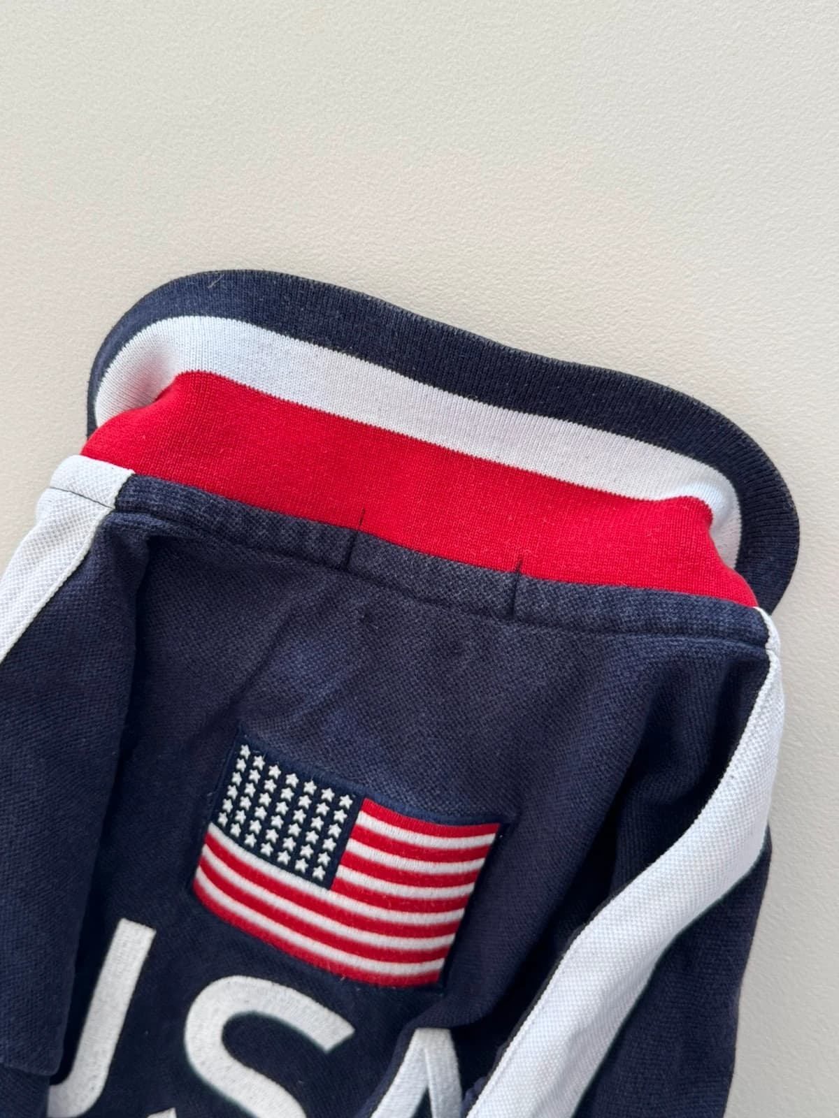 Polo piqué custom fit Ralph Lauren USA 10 Big Pony bleu marine taille XL - SK260619 - Photo 12/14