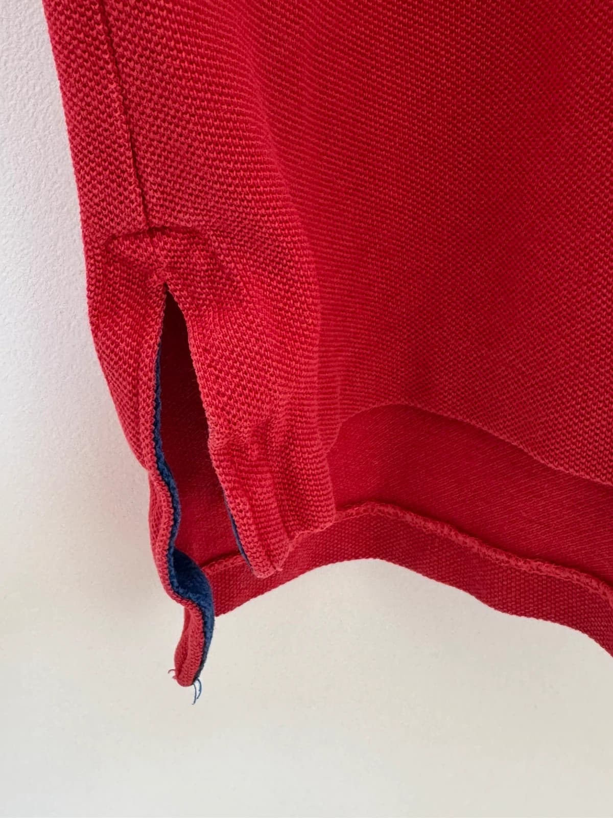 Polo piqué custom fit Ralph Lauren rouge big logo pony taille XXL - SK260680 - Photo 8/12