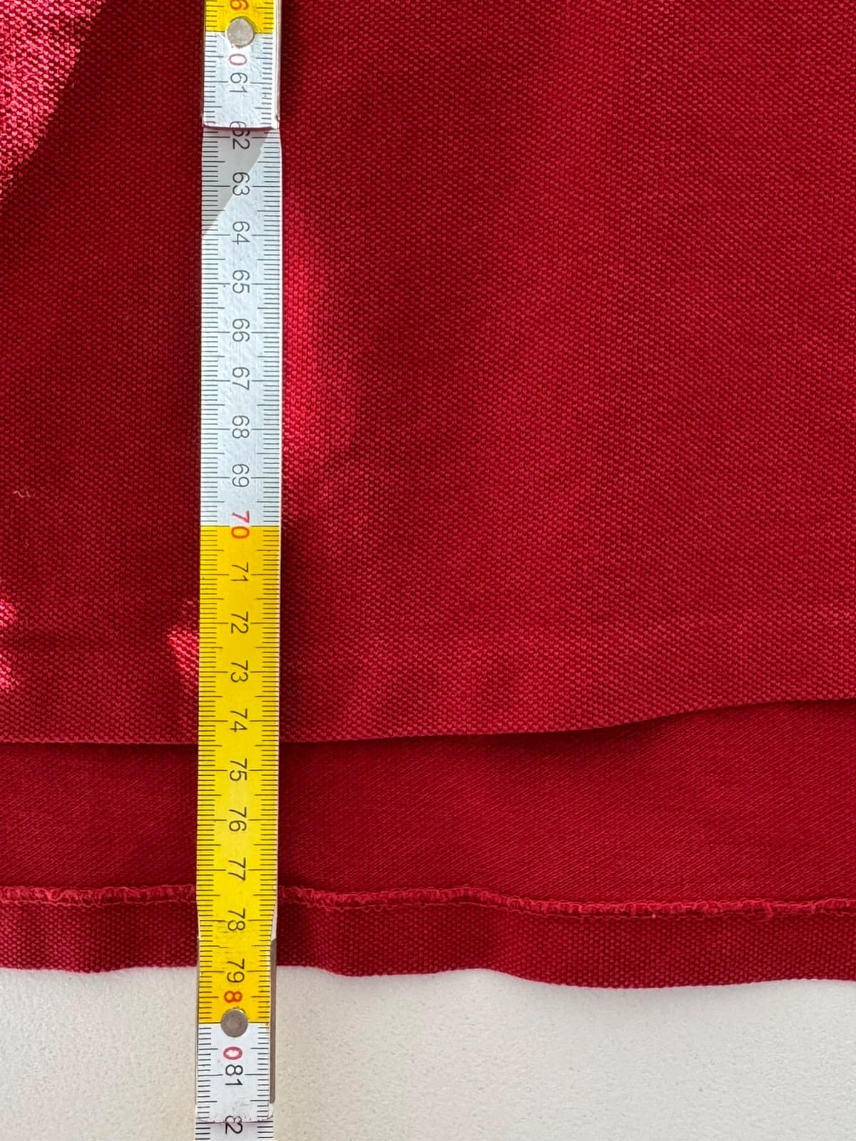 Polo piqué custom fit Ralph Lauren rouge big logo pony taille XXL - SK260680 - Photo 12/12